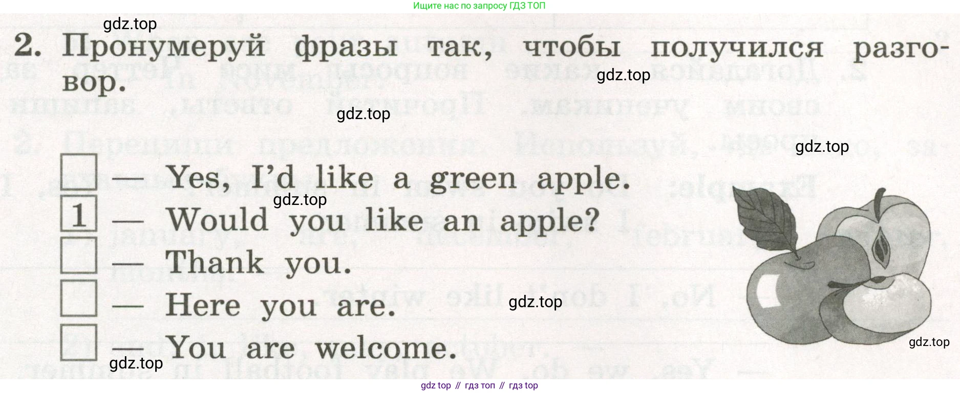 ГДЗ Английский язык (english), 3 класс рабочая тетрадь с контрольными работами (workbook + tests), авторы: Биболетова Мерем Забатовна, Денисенко Ольга Анатольевна, Трубанева Наталия Николаевна, издательство Просвещение, Москва, 2023, зелёного цвета, страница 41, номер 2, Условие 2023г.