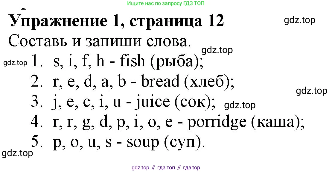 ГДЗ Английский язык (english), 3 класс рабочая тетрадь с контрольными работами (workbook + tests), авторы: Биболетова Мерем Забатовна, Денисенко Ольга Анатольевна, Трубанева Наталия Николаевна, издательство Просвещение, Москва, 2023, зелёного цвета, страница 12, номер 1, Решение 2016-2022