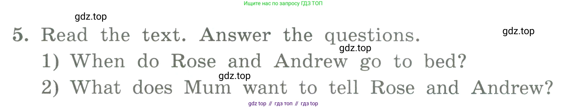 ГДЗ Английский язык (english), 3 класс Учебник (Student's book), авторы: Биболетова Мерем Забатовна, Денисенко Ольга Анатольевна, Трубанева Наталия Николаевна, издательство Просвещение, Москва, 2023, зелёного цвета, страница 105, номер 5, Условие