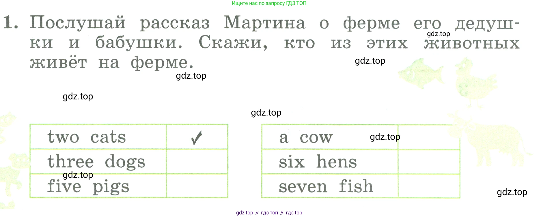 ГДЗ Английский язык (english), 3 класс Учебник (Student's book), авторы: Биболетова Мерем Забатовна, Денисенко Ольга Анатольевна, Трубанева Наталия Николаевна, издательство Просвещение, Москва, 2023, зелёного цвета, страница 119, номер 1, Условие