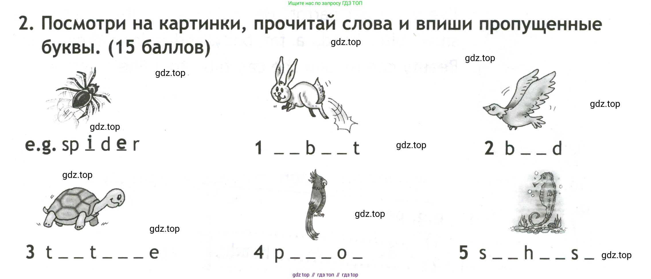 Английский язык (english), 3 класс контрольные задания (test booklet), авторы: Быкова Надежда Ильинична (Bykova Nadezhda), Дули Дженни (Dooley Jenny), Поспелова Марина Давидовна (Pospelova Marina), Эванс Вирджиния (Evans Virginia), издательство Просвещение, Москва, 2023, салатового цвета, страница 40, номер 2, Условие