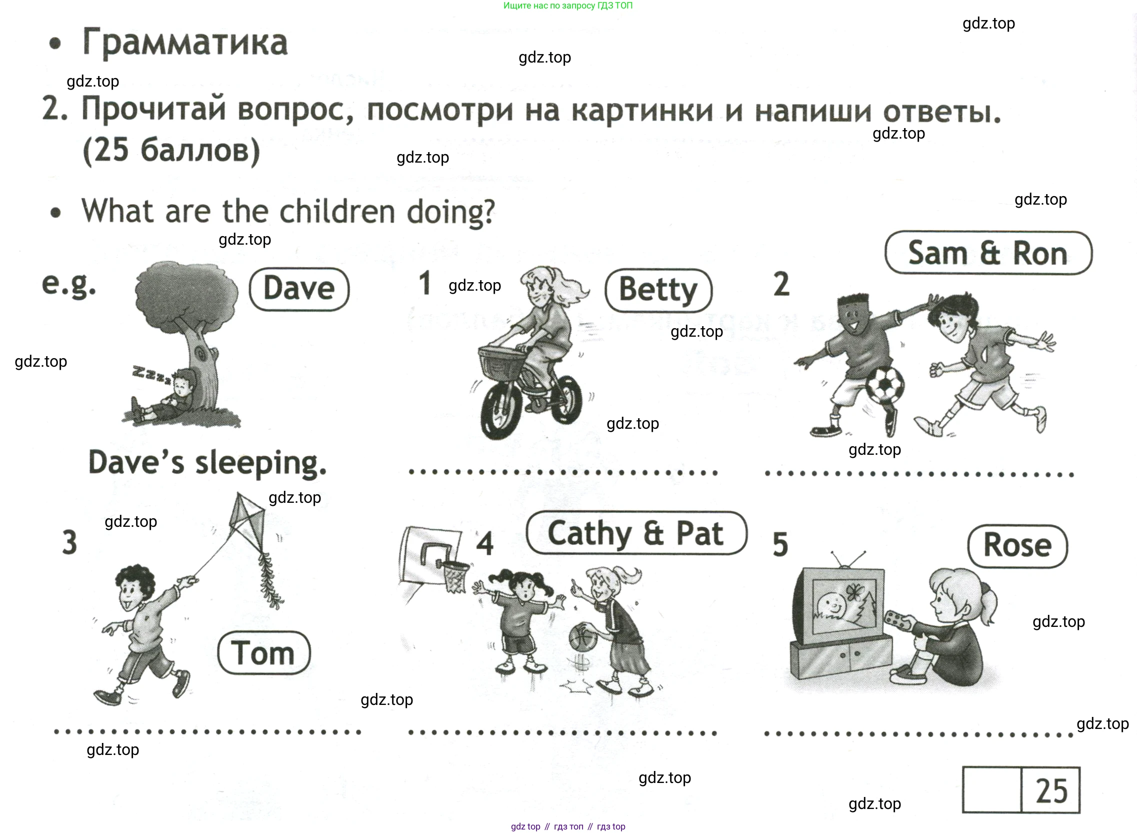 Английский язык (english), 3 класс контрольные задания (test booklet), авторы: Быкова Надежда Ильинична (Bykova Nadezhda), Дули Дженни (Dooley Jenny), Поспелова Марина Давидовна (Pospelova Marina), Эванс Вирджиния (Evans Virginia), издательство Просвещение, Москва, 2023, салатового цвета, страница 56, номер 2, Условие