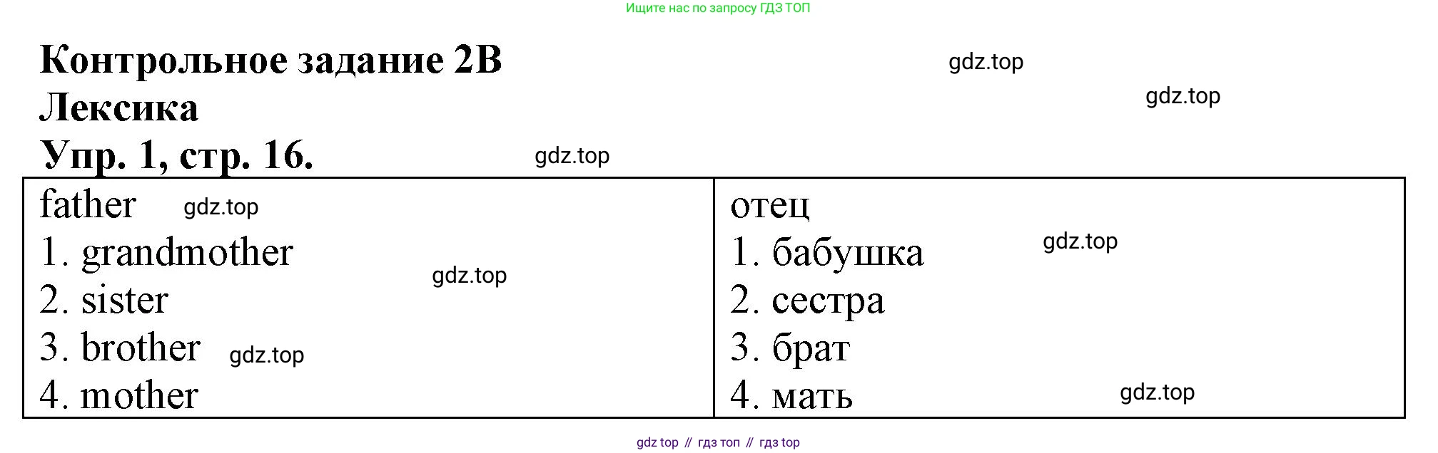 Английский язык (english), 3 класс контрольные задания (test booklet), авторы: Быкова Надежда Ильинична (Bykova Nadezhda), Дули Дженни (Dooley Jenny), Поспелова Марина Давидовна (Pospelova Marina), Эванс Вирджиния (Evans Virginia), издательство Просвещение, Москва, 2023, салатового цвета, страница 16, номер 1, Решение 1