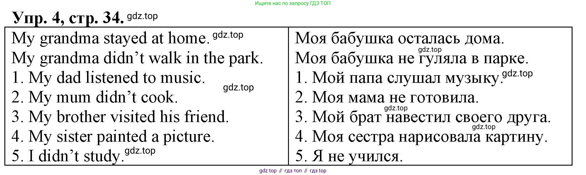 Английский язык (english), 3 класс контрольные задания (test booklet), авторы: Быкова Надежда Ильинична (Bykova Nadezhda), Дули Дженни (Dooley Jenny), Поспелова Марина Давидовна (Pospelova Marina), Эванс Вирджиния (Evans Virginia), издательство Просвещение, Москва, 2023, салатового цвета, страница 34, номер 4, Решение 1