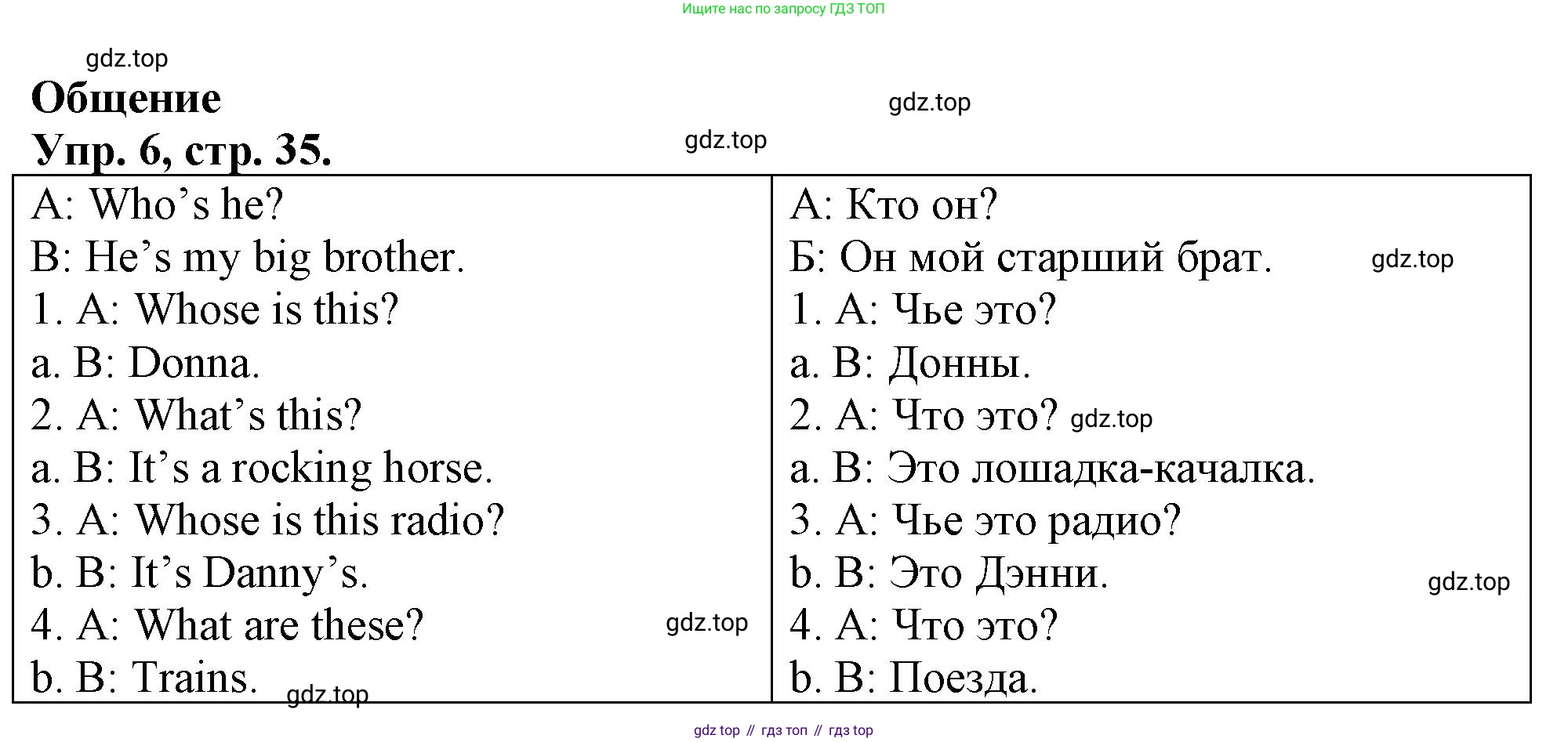 Английский язык (english), 3 класс контрольные задания (test booklet), авторы: Быкова Надежда Ильинична (Bykova Nadezhda), Дули Дженни (Dooley Jenny), Поспелова Марина Давидовна (Pospelova Marina), Эванс Вирджиния (Evans Virginia), издательство Просвещение, Москва, 2023, салатового цвета, страница 35, номер 6, Решение 1