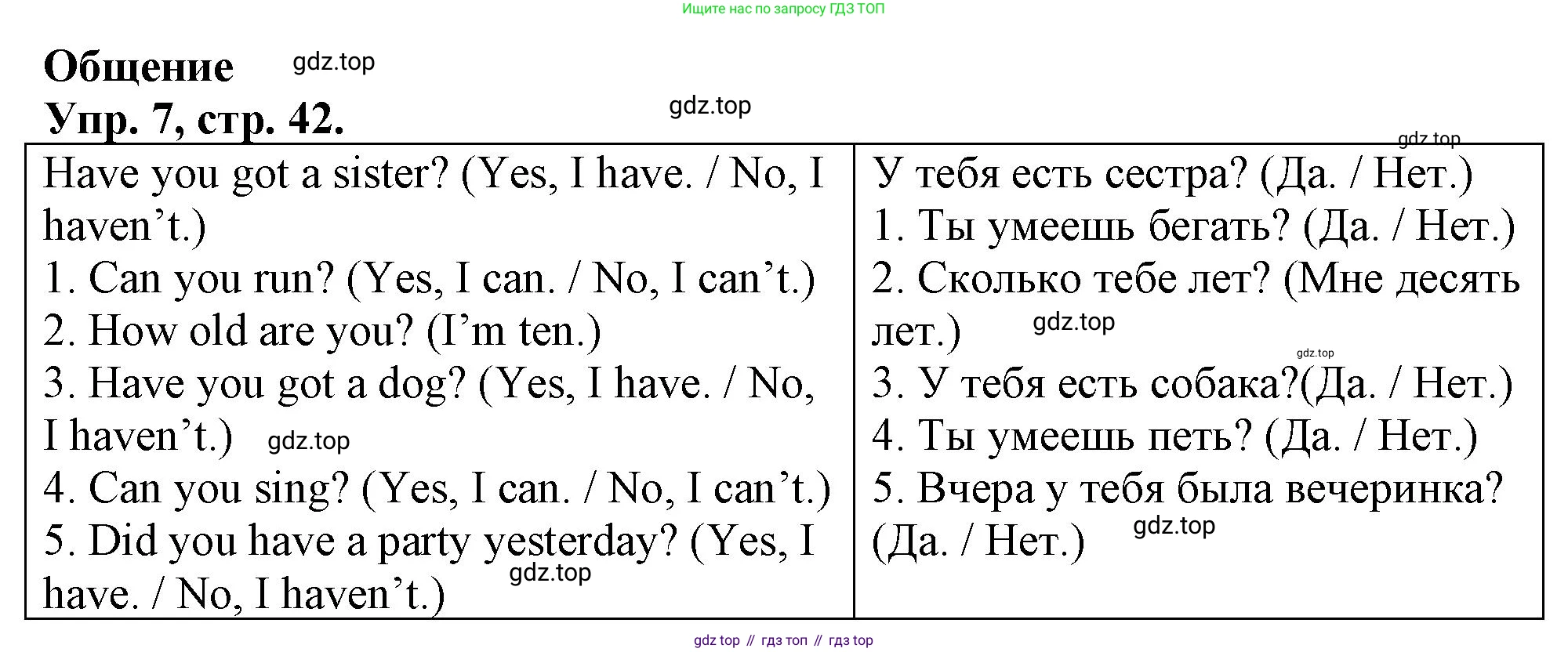 Английский язык (english), 3 класс контрольные задания (test booklet), авторы: Быкова Надежда Ильинична (Bykova Nadezhda), Дули Дженни (Dooley Jenny), Поспелова Марина Давидовна (Pospelova Marina), Эванс Вирджиния (Evans Virginia), издательство Просвещение, Москва, 2023, салатового цвета, страница 42, номер 7, Решение 1