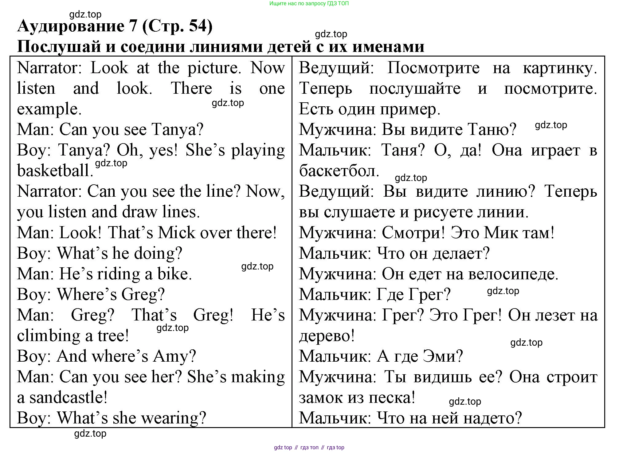 Английский язык (english), 3 класс контрольные задания (test booklet), авторы: Быкова Надежда Ильинична (Bykova Nadezhda), Дули Дженни (Dooley Jenny), Поспелова Марина Давидовна (Pospelova Marina), Эванс Вирджиния (Evans Virginia), издательство Просвещение, Москва, 2023, салатового цвета, страница 54, Решение 1