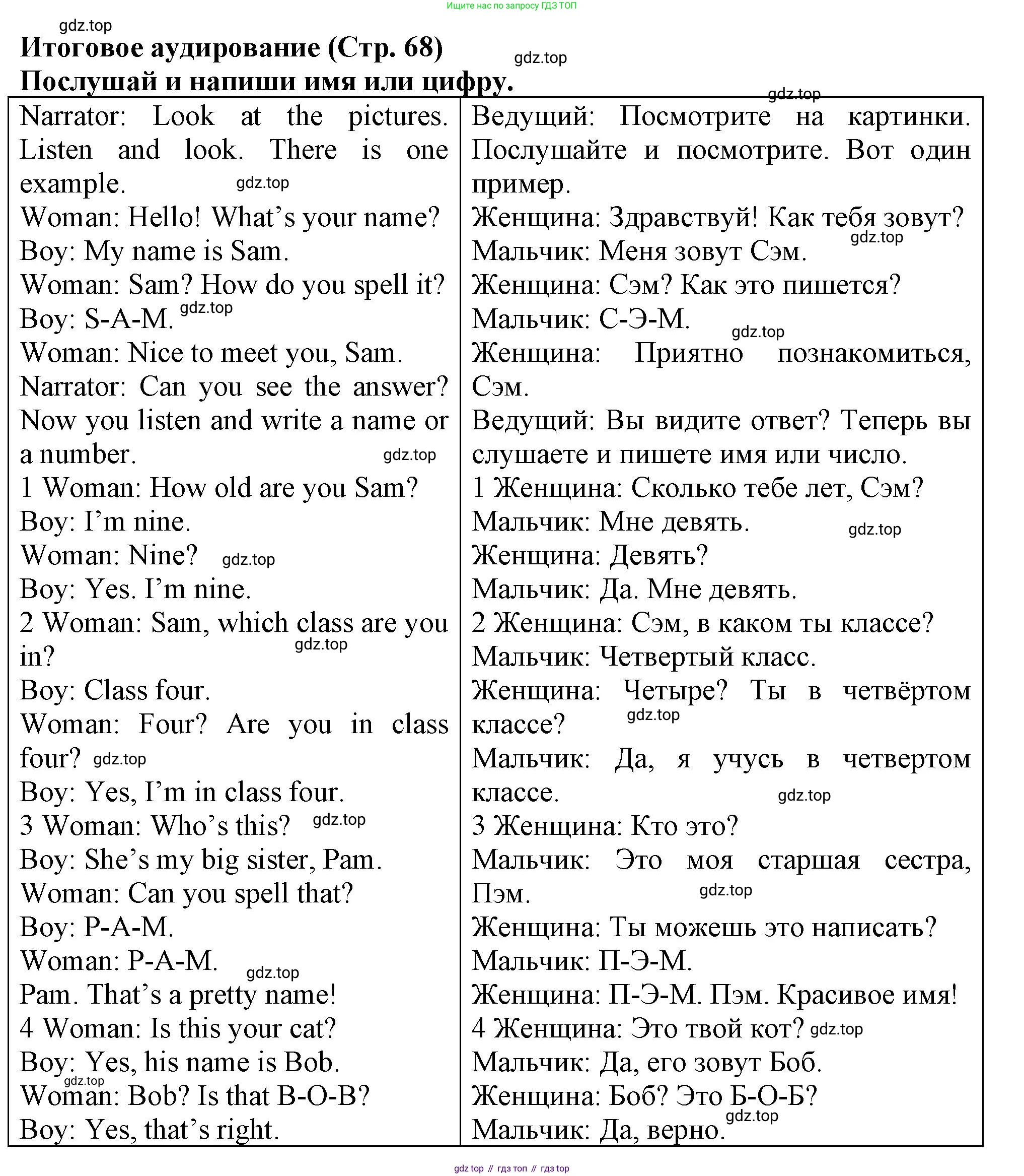 Английский язык (english), 3 класс контрольные задания (test booklet), авторы: Быкова Надежда Ильинична (Bykova Nadezhda), Дули Дженни (Dooley Jenny), Поспелова Марина Давидовна (Pospelova Marina), Эванс Вирджиния (Evans Virginia), издательство Просвещение, Москва, 2023, салатового цвета, страница 68, Решение 1