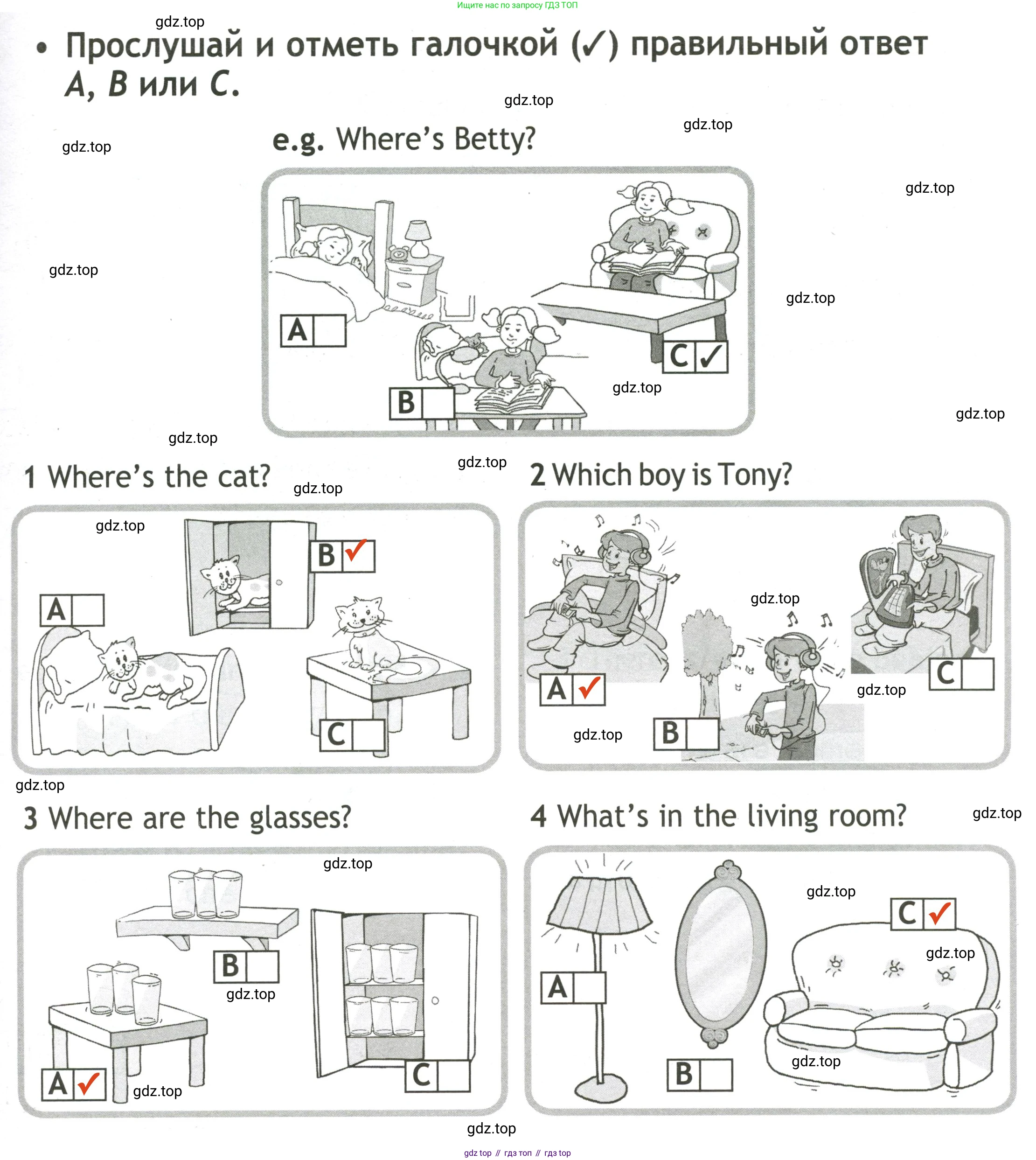 Английский язык (english), 3 класс контрольные задания (test booklet), авторы: Быкова Надежда Ильинична (Bykova Nadezhda), Дули Дженни (Dooley Jenny), Поспелова Марина Давидовна (Pospelova Marina), Эванс Вирджиния (Evans Virginia), издательство Просвещение, Москва, 2023, салатового цвета, страница 43, Решение 2