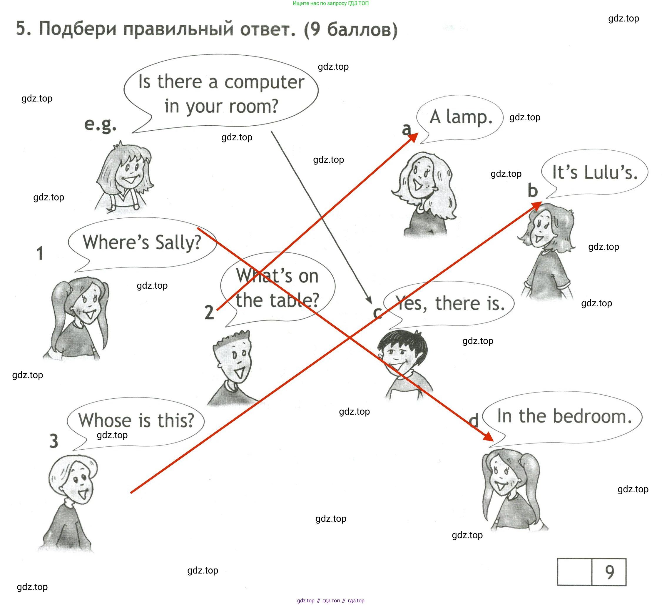Английский язык (english), 3 класс контрольные задания (test booklet), авторы: Быкова Надежда Ильинична (Bykova Nadezhda), Дули Дженни (Dooley Jenny), Поспелова Марина Давидовна (Pospelova Marina), Эванс Вирджиния (Evans Virginia), издательство Просвещение, Москва, 2023, салатового цвета, страница 52, номер 5, Решение 2