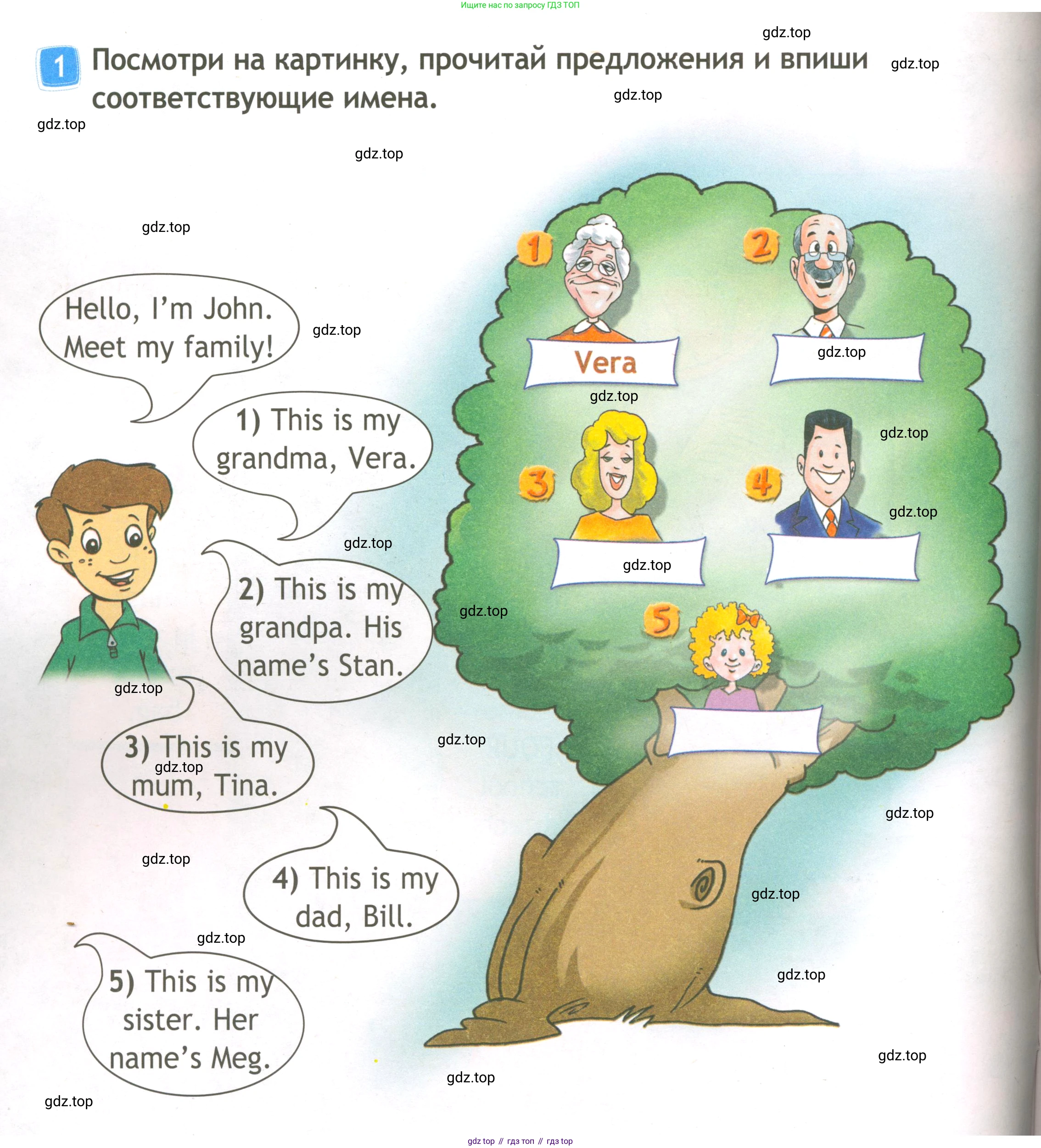 ГДЗ Английский язык (english), 3 класс Рабочая тетрадь (workbook), авторы: Быкова Надежда Ильинична (Bykova Nadezhda), Дули Дженни (Dooley Jenny), Поспелова Марина Давидовна (Pospelova Marina), Эванс Вирджиния (Evans Virginia), издательство Просвещение, Москва, 2023, зелёного цвета, страница 14, номер 1, Условие