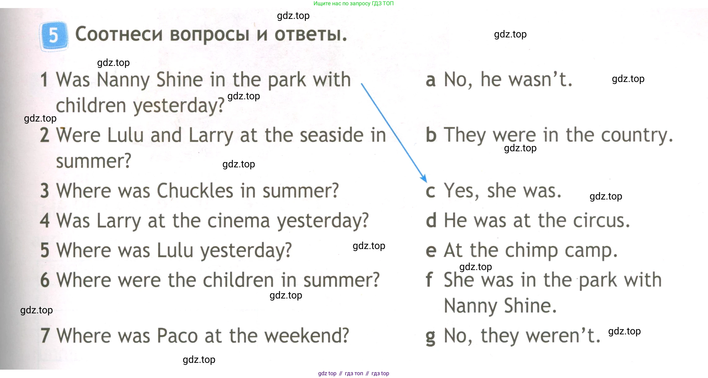 ГДЗ Английский язык (english), 3 класс Рабочая тетрадь (workbook), авторы: Быкова Надежда Ильинична (Bykova Nadezhda), Дули Дженни (Dooley Jenny), Поспелова Марина Давидовна (Pospelova Marina), Эванс Вирджиния (Evans Virginia), издательство Просвещение, Москва, 2023, зелёного цвета, страница 19, номер 5, Условие