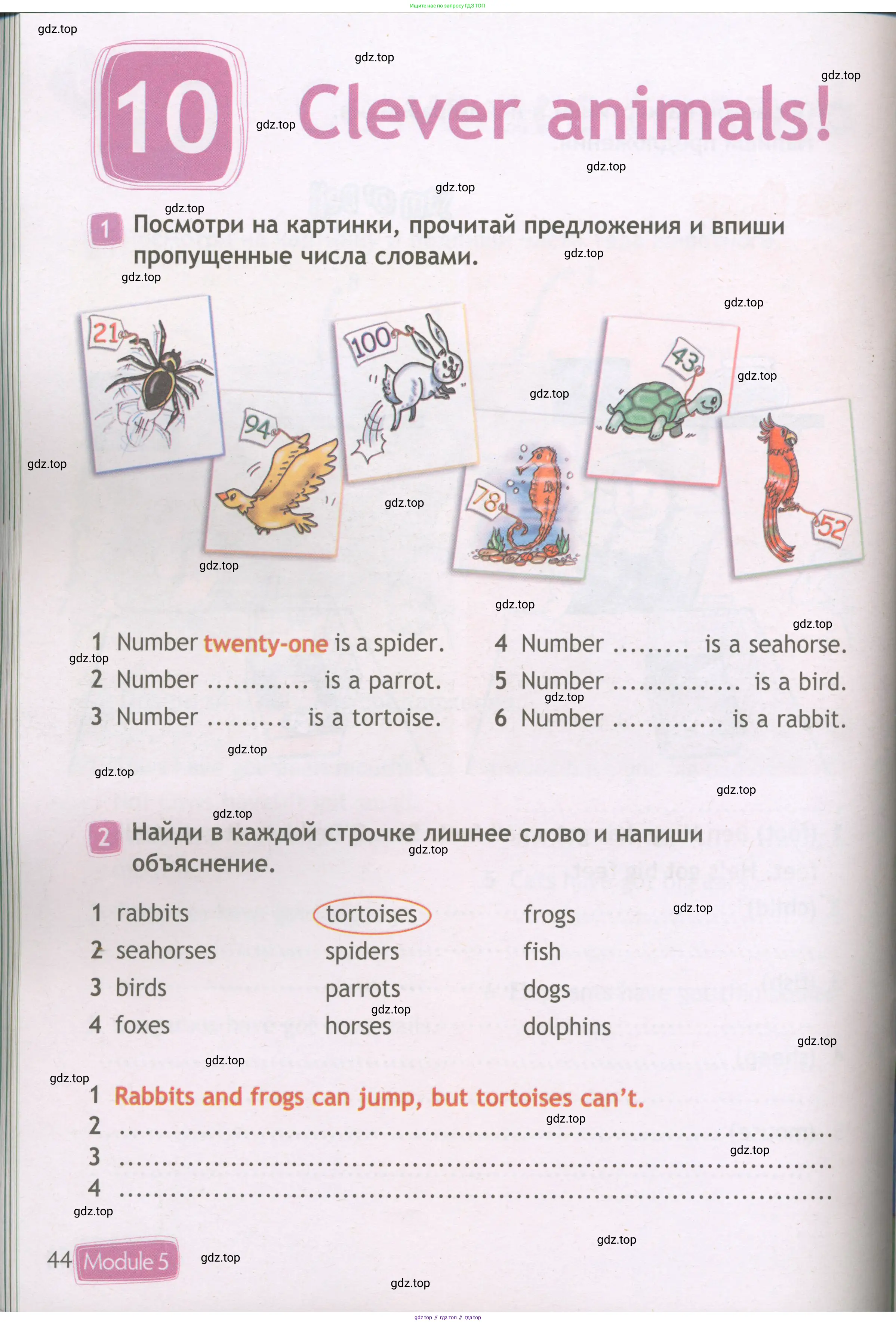 Английский язык (english), 3 класс Рабочая тетрадь (workbook), авторы: Быкова Надежда Ильинична (Bykova Nadezhda), Дули Дженни (Dooley Jenny), Поспелова Марина Давидовна (Pospelova Marina), Эванс Вирджиния (Evans Virginia), издательство Просвещение, Москва, 2023, зелёного цвета, страница 44