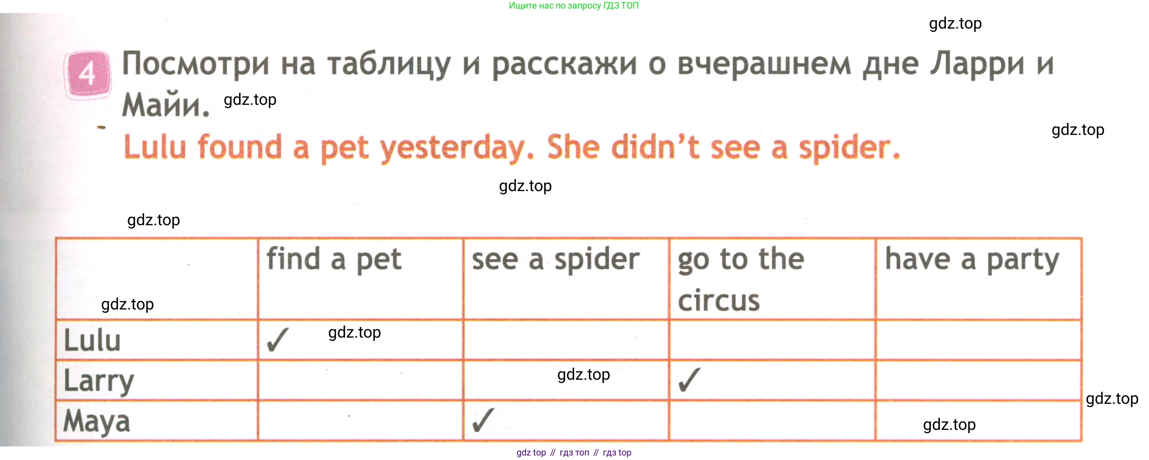ГДЗ Английский язык (english), 3 класс Рабочая тетрадь (workbook), авторы: Быкова Надежда Ильинична (Bykova Nadezhda), Дули Дженни (Dooley Jenny), Поспелова Марина Давидовна (Pospelova Marina), Эванс Вирджиния (Evans Virginia), издательство Просвещение, Москва, 2023, зелёного цвета, страница 49, номер 4, Условие
