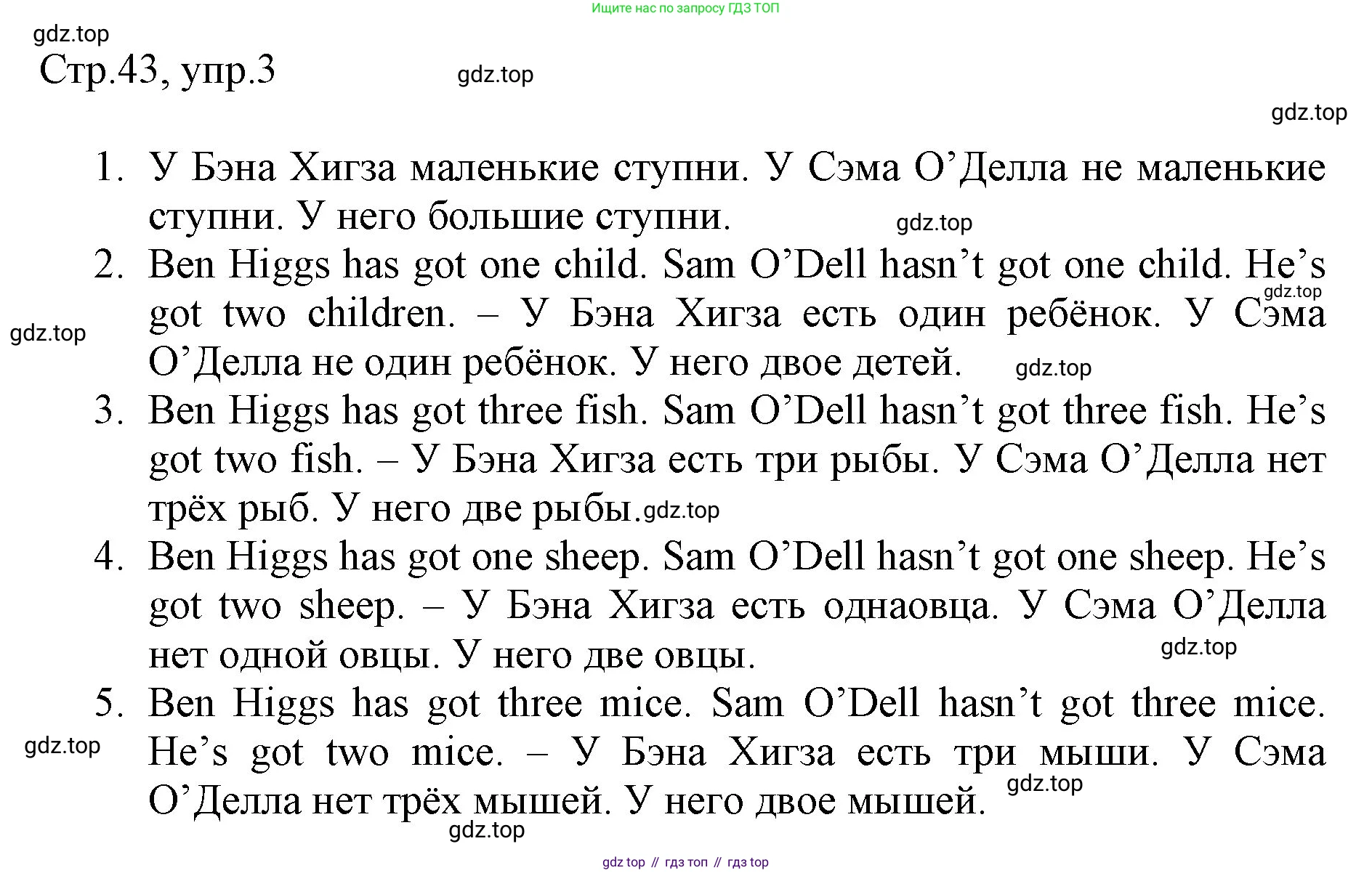 ГДЗ Английский язык (english), 3 класс Рабочая тетрадь (workbook), авторы: Быкова Надежда Ильинична (Bykova Nadezhda), Дули Дженни (Dooley Jenny), Поспелова Марина Давидовна (Pospelova Marina), Эванс Вирджиния (Evans Virginia), издательство Просвещение, Москва, 2023, зелёного цвета, страница 43, номер 3, Решение 1