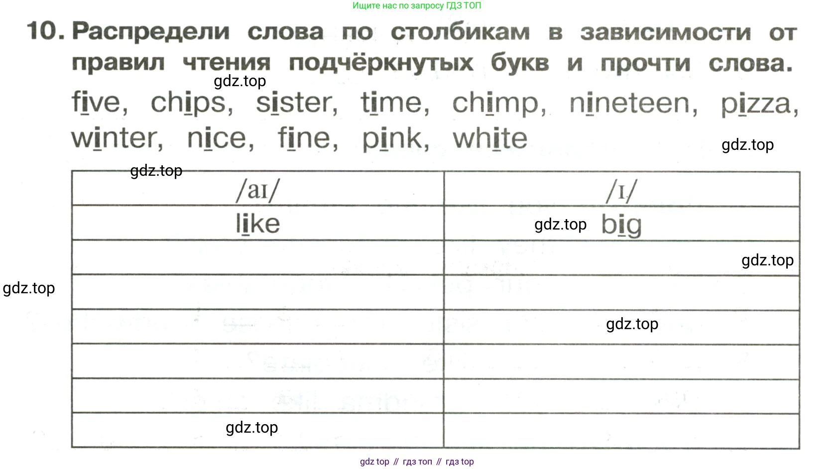 ГДЗ Английский язык (english), 3 класс Сборник упражнений, авторы: Быкова Надежда Ильинична (Bykova Nadezhda), Поспелова Марина Давидовна (Pospelova Marina), издательство Просвещение, Москва, 2023, зелёного цвета, страница 46, номер 10, Условие