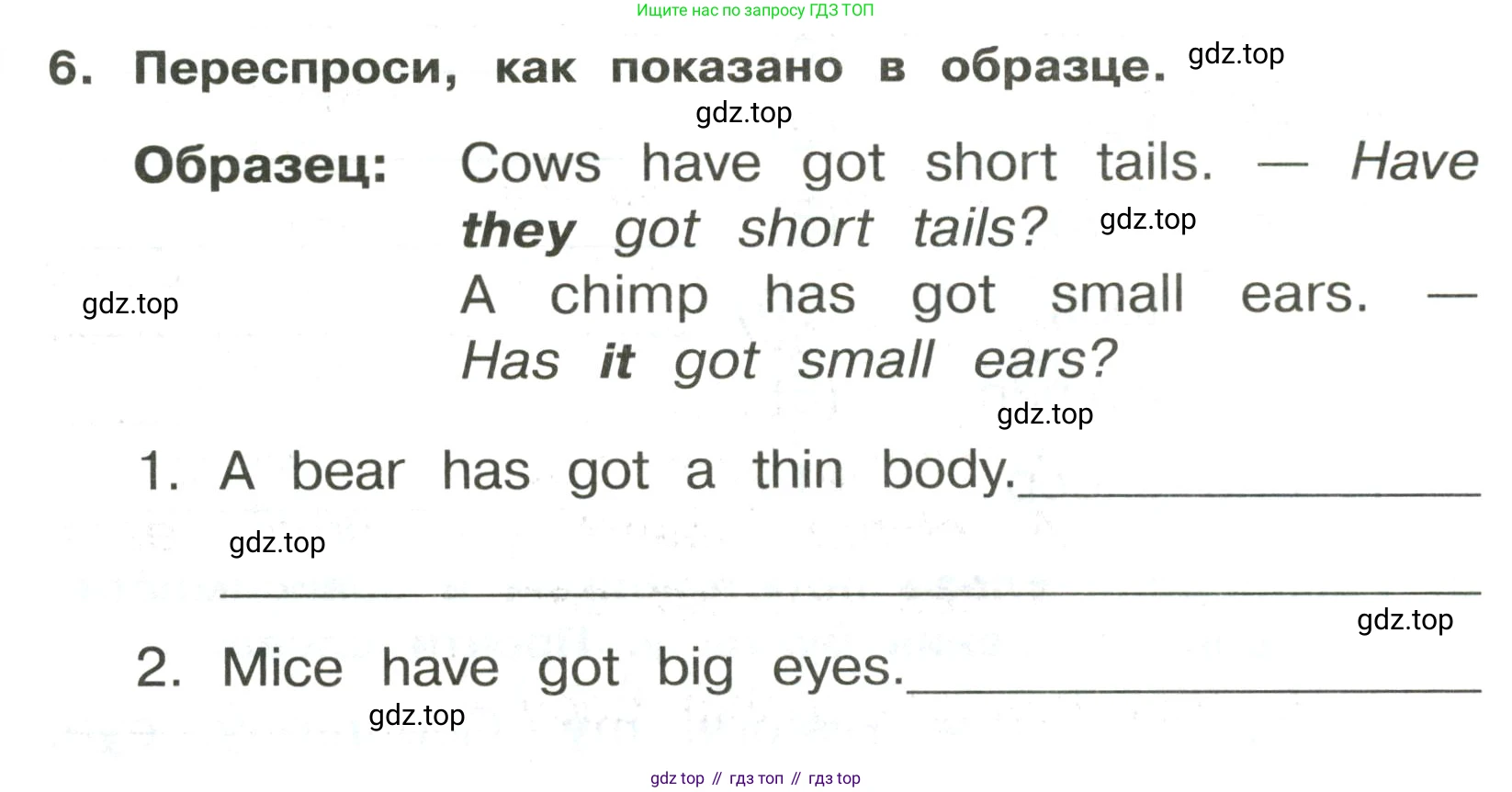 ГДЗ Английский язык (english), 3 класс Сборник упражнений, авторы: Быкова Надежда Ильинична (Bykova Nadezhda), Поспелова Марина Давидовна (Pospelova Marina), издательство Просвещение, Москва, 2023, зелёного цвета, страница 75, номер 6, Условие