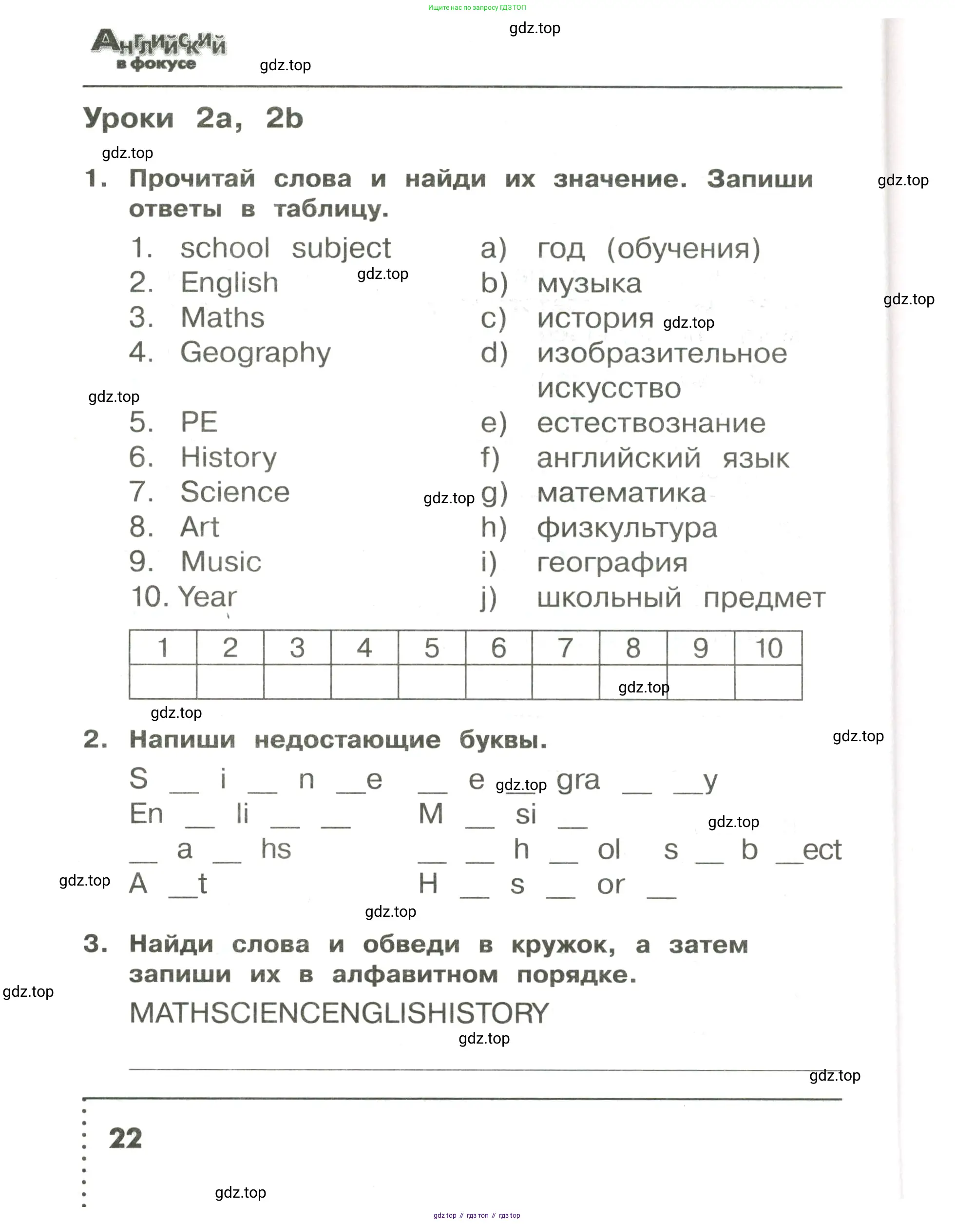 Английский язык (english), 3 класс Сборник упражнений, авторы: Быкова Надежда Ильинична (Bykova Nadezhda), Поспелова Марина Давидовна (Pospelova Marina), издательство Просвещение, Москва, 2023, зелёного цвета, страница 22