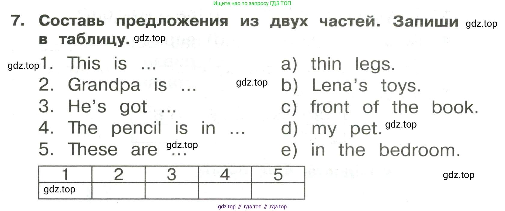 ГДЗ Английский язык (english), 3 класс Сборник упражнений, авторы: Быкова Надежда Ильинична (Bykova Nadezhda), Поспелова Марина Давидовна (Pospelova Marina), издательство Просвещение, Москва, 2023, зелёного цвета, страница 93, номер 7, Условие