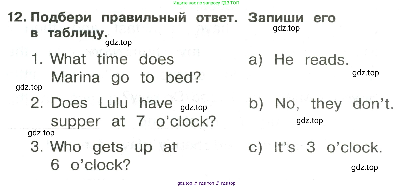 ГДЗ Английский язык (english), 3 класс Сборник упражнений, авторы: Быкова Надежда Ильинична (Bykova Nadezhda), Поспелова Марина Давидовна (Pospelova Marina), издательство Просвещение, Москва, 2023, зелёного цвета, страница 143, номер 12, Условие