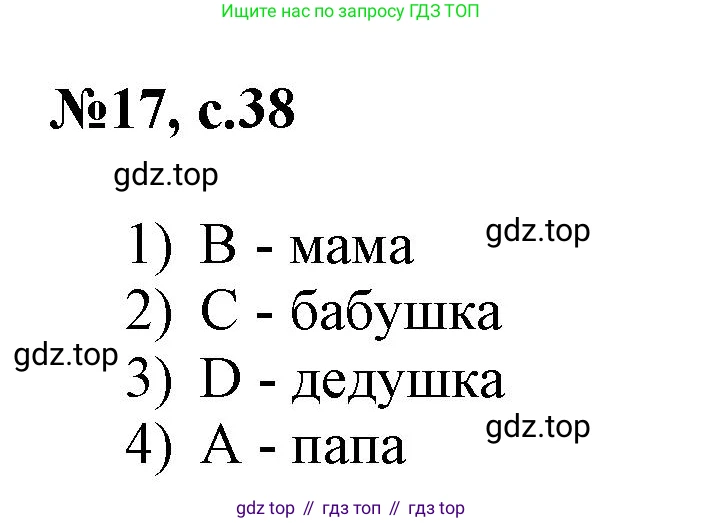 ГДЗ Английский язык (english), 3 класс Сборник упражнений, авторы: Быкова Надежда Ильинична (Bykova Nadezhda), Поспелова Марина Давидовна (Pospelova Marina), издательство Просвещение, Москва, 2023, зелёного цвета, страница 39, номер 17, Решение 1