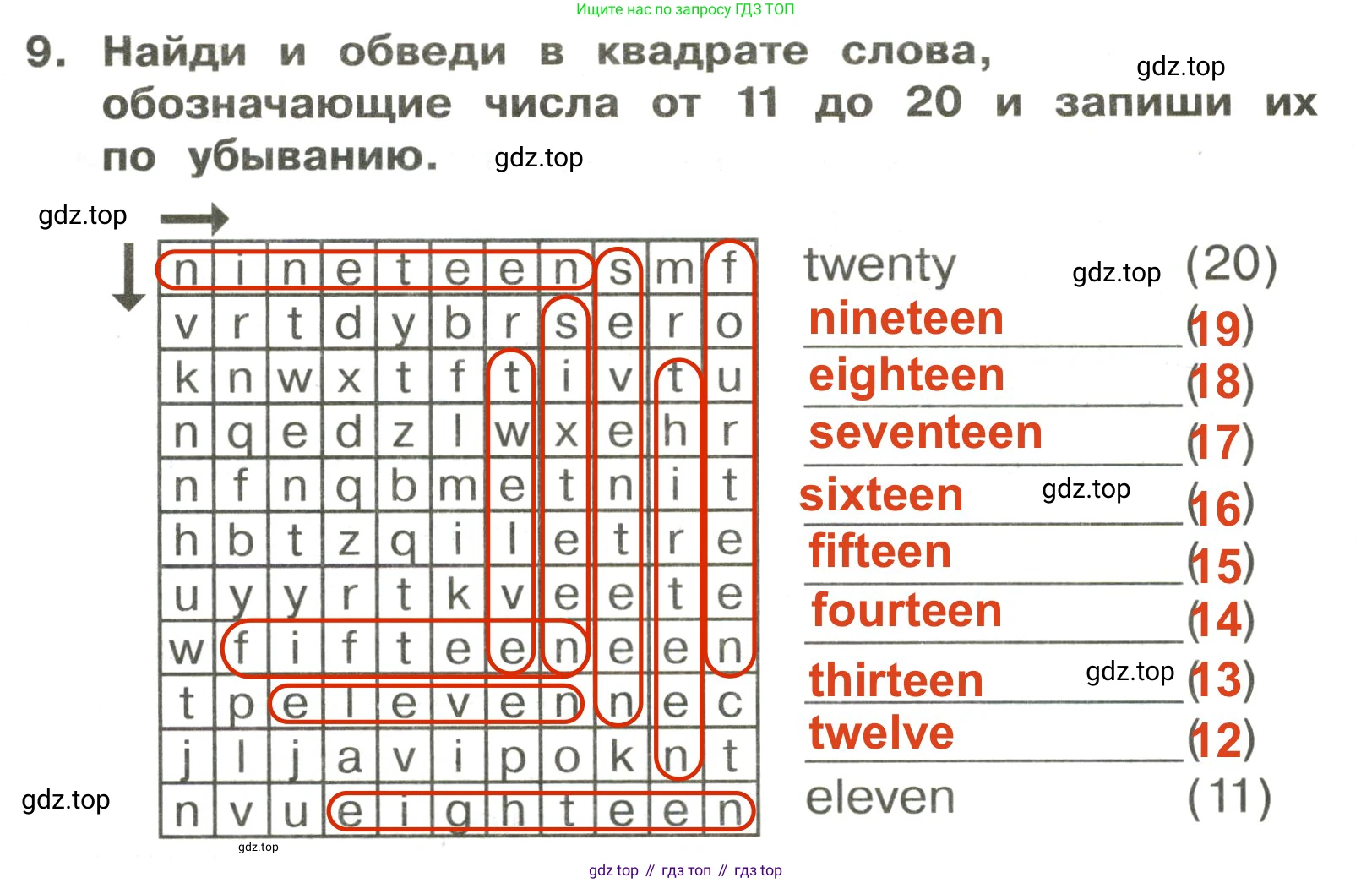 ГДЗ Английский язык (english), 3 класс Сборник упражнений, авторы: Быкова Надежда Ильинична (Bykova Nadezhda), Поспелова Марина Давидовна (Pospelova Marina), издательство Просвещение, Москва, 2023, зелёного цвета, страница 21, номер 9, Решение 2