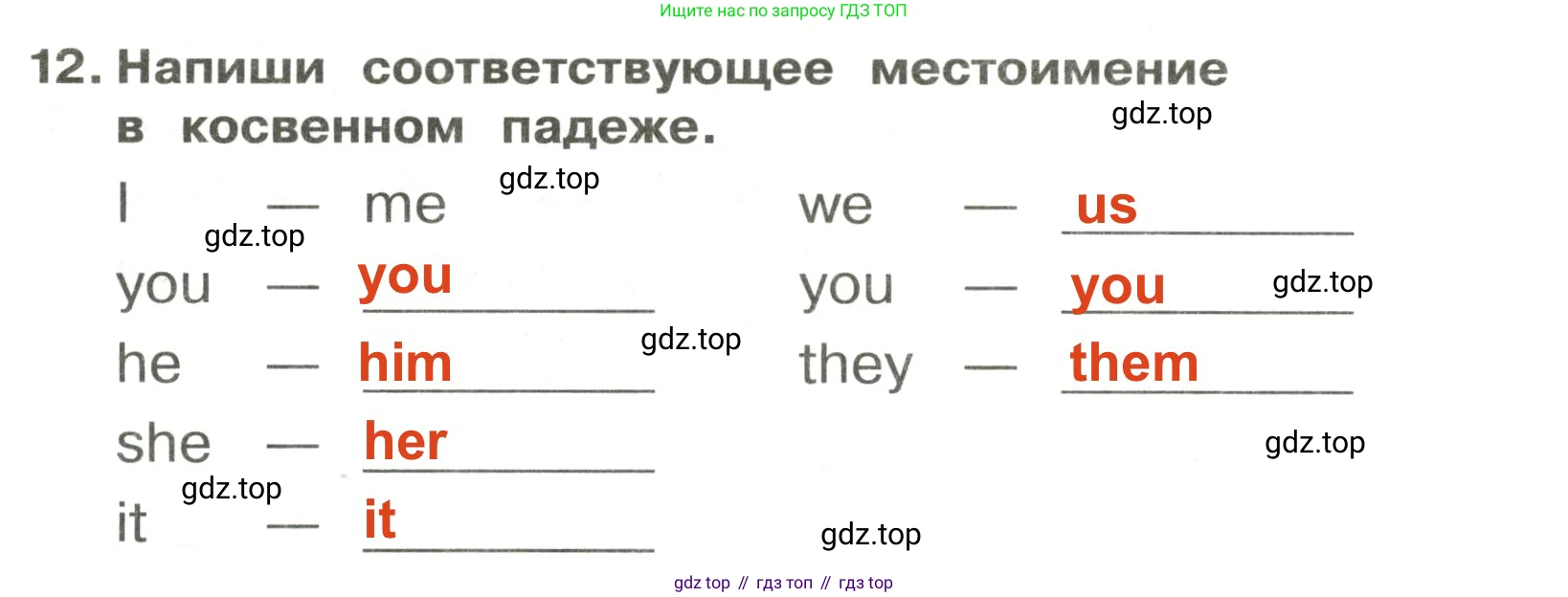 ГДЗ Английский язык (english), 3 класс Сборник упражнений, авторы: Быкова Надежда Ильинична (Bykova Nadezhda), Поспелова Марина Давидовна (Pospelova Marina), издательство Просвещение, Москва, 2023, зелёного цвета, страница 36, номер 12, Решение 2