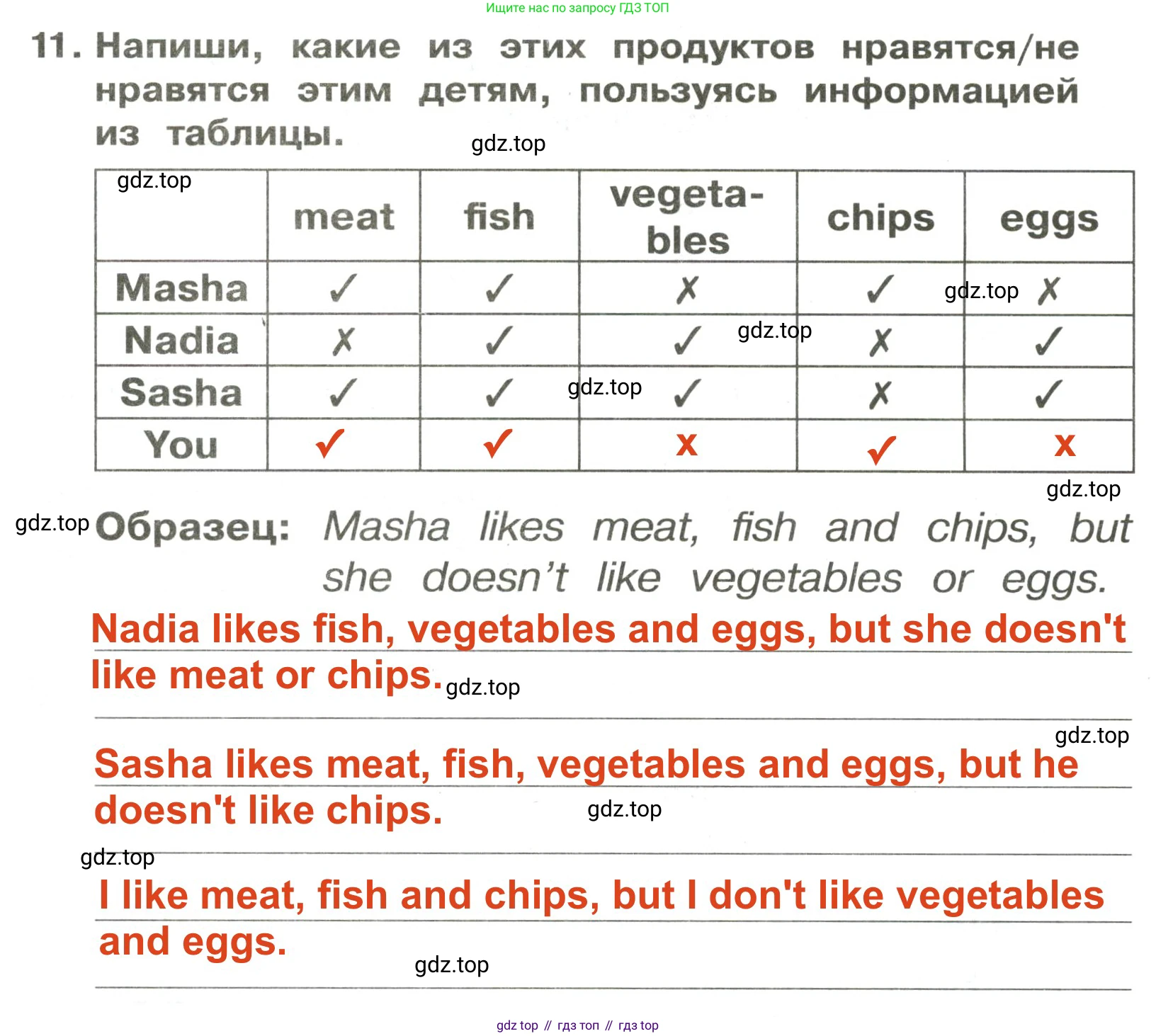ГДЗ Английский язык (english), 3 класс Сборник упражнений, авторы: Быкова Надежда Ильинична (Bykova Nadezhda), Поспелова Марина Давидовна (Pospelova Marina), издательство Просвещение, Москва, 2023, зелёного цвета, страница 52, номер 11, Решение 2