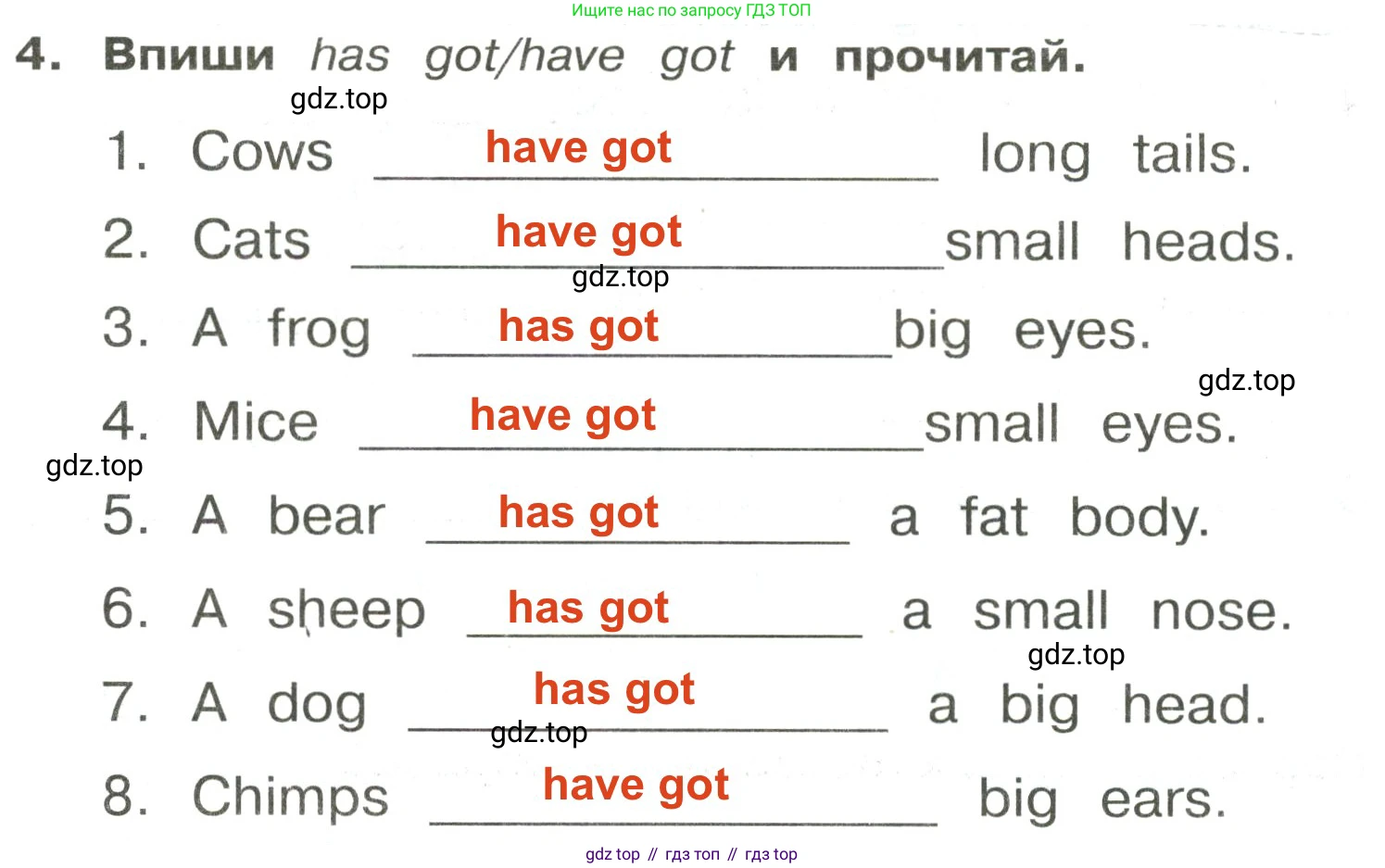 ГДЗ Английский язык (english), 3 класс Сборник упражнений, авторы: Быкова Надежда Ильинична (Bykova Nadezhda), Поспелова Марина Давидовна (Pospelova Marina), издательство Просвещение, Москва, 2023, зелёного цвета, страница 74, номер 4, Решение 2
