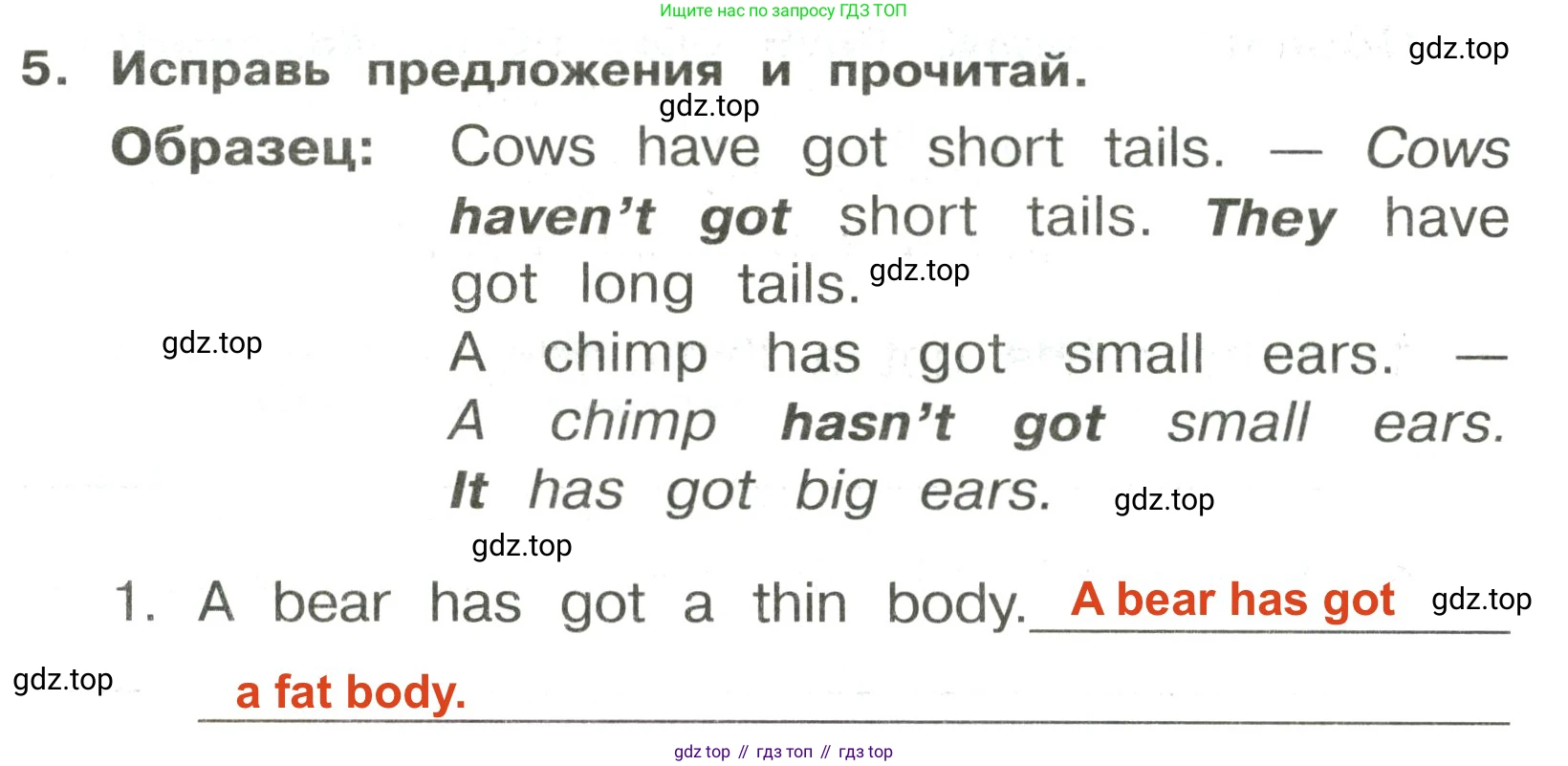 ГДЗ Английский язык (english), 3 класс Сборник упражнений, авторы: Быкова Надежда Ильинична (Bykova Nadezhda), Поспелова Марина Давидовна (Pospelova Marina), издательство Просвещение, Москва, 2023, зелёного цвета, страница 74, номер 5, Решение 2