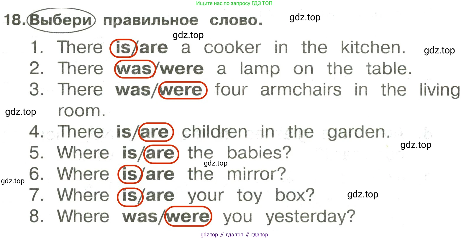 ГДЗ Английский язык (english), 3 класс Сборник упражнений, авторы: Быкова Надежда Ильинична (Bykova Nadezhda), Поспелова Марина Давидовна (Pospelova Marina), издательство Просвещение, Москва, 2023, зелёного цвета, страница 105, номер 18, Решение 2