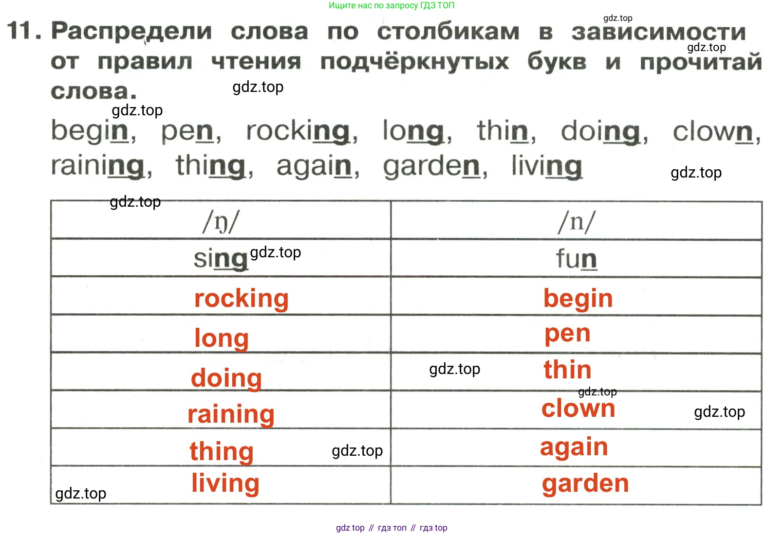 ГДЗ Английский язык (english), 3 класс Сборник упражнений, авторы: Быкова Надежда Ильинична (Bykova Nadezhda), Поспелова Марина Давидовна (Pospelova Marina), издательство Просвещение, Москва, 2023, зелёного цвета, страница 114, номер 11, Решение 2