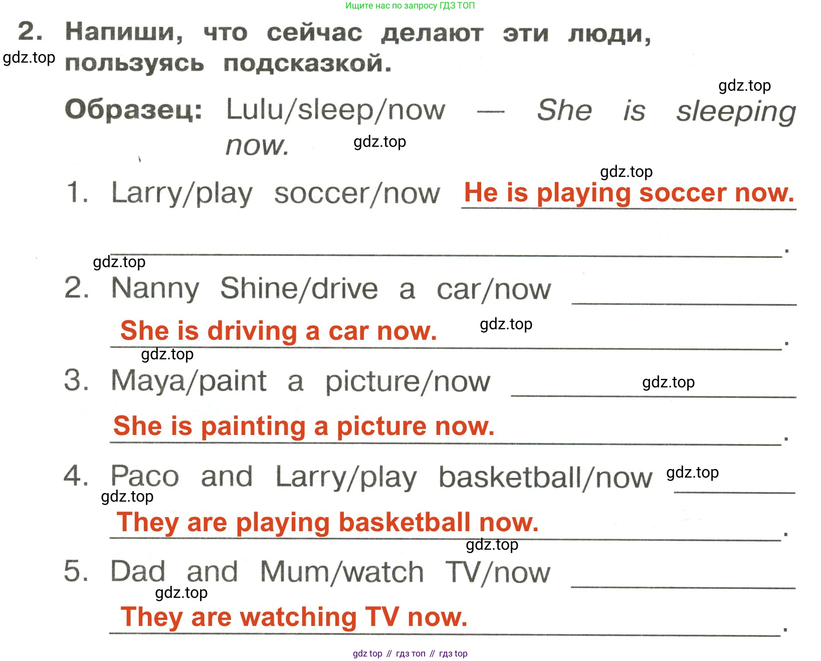 ГДЗ Английский язык (english), 3 класс Сборник упражнений, авторы: Быкова Надежда Ильинична (Bykova Nadezhda), Поспелова Марина Давидовна (Pospelova Marina), издательство Просвещение, Москва, 2023, зелёного цвета, страница 116, номер 2, Решение 2