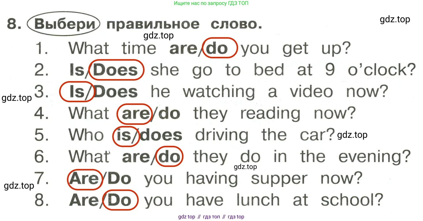 ГДЗ Английский язык (english), 3 класс Сборник упражнений, авторы: Быкова Надежда Ильинична (Bykova Nadezhda), Поспелова Марина Давидовна (Pospelova Marina), издательство Просвещение, Москва, 2023, зелёного цвета, страница 140, номер 8, Решение 2