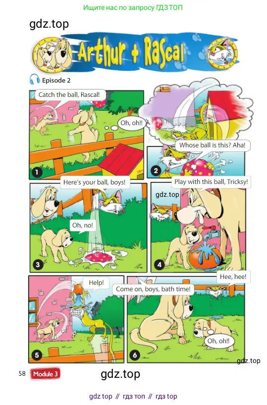 Английский язык (english), 3 класс Учебник (Student's book), авторы: Быкова Надежда Ильинична (Bykova Nadezhda), Дули Дженни (Dooley Jenny), Поспелова Марина Давидовна (Pospelova Marina), Эванс Вирджиния (Evans Virginia), издательство Просвещение, Москва, 2023, зелёного цвета, Часть 1, страница 58