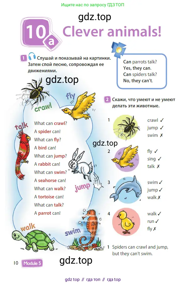 Английский язык (english), 3 класс Учебник (Student's book), авторы: Быкова Надежда Ильинична (Bykova Nadezhda), Дули Дженни (Dooley Jenny), Поспелова Марина Давидовна (Pospelova Marina), Эванс Вирджиния (Evans Virginia), издательство Просвещение, Москва, 2023, зелёного цвета, Часть 1, страница 10