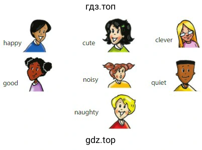 happy good cute noisy naughty clever quiet