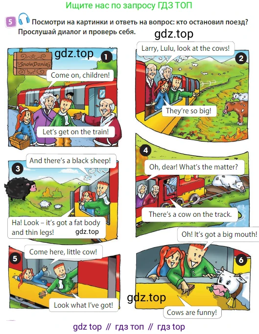 Английский язык (english), 3 класс Учебник (Student's book), авторы: Быкова Надежда Ильинична (Bykova Nadezhda), Дули Дженни (Dooley Jenny), Поспелова Марина Давидовна (Pospelova Marina), Эванс Вирджиния (Evans Virginia), издательство Просвещение, Москва, 2023, зелёного цвета, Часть 2, страница 7, номер 5, Условие
