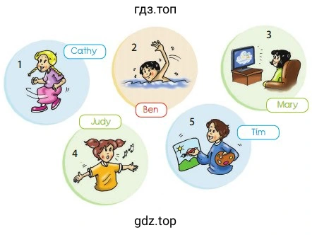 Cathy Judy Ben Mary Tim
