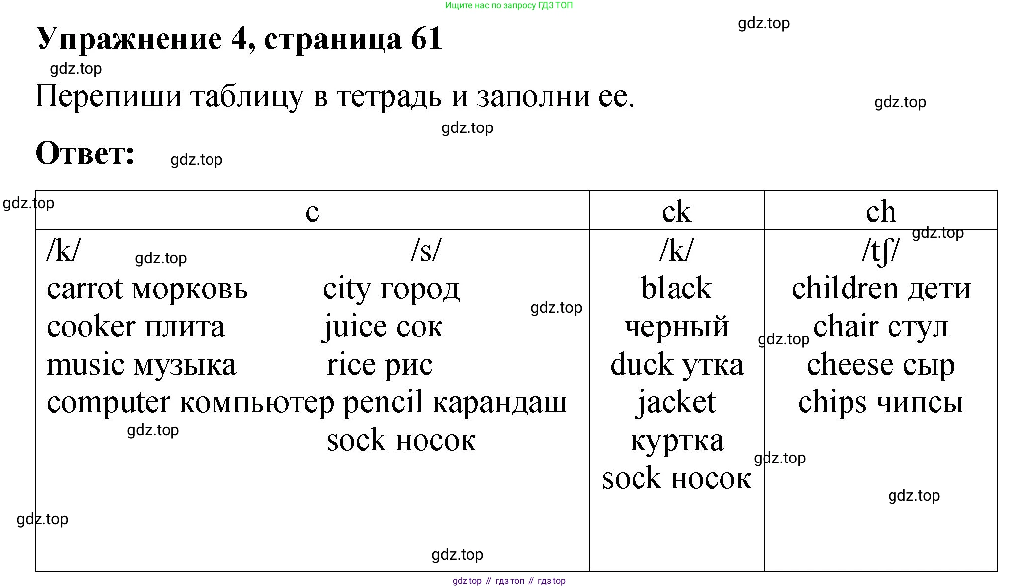 Английский язык (english), 3 класс Учебник (Student's book), авторы: Быкова Надежда Ильинична (Bykova Nadezhda), Дули Дженни (Dooley Jenny), Поспелова Марина Давидовна (Pospelova Marina), Эванс Вирджиния (Evans Virginia), издательство Просвещение, Москва, 2023, зелёного цвета, Часть 2, страница 61, номер 4, Решение 1