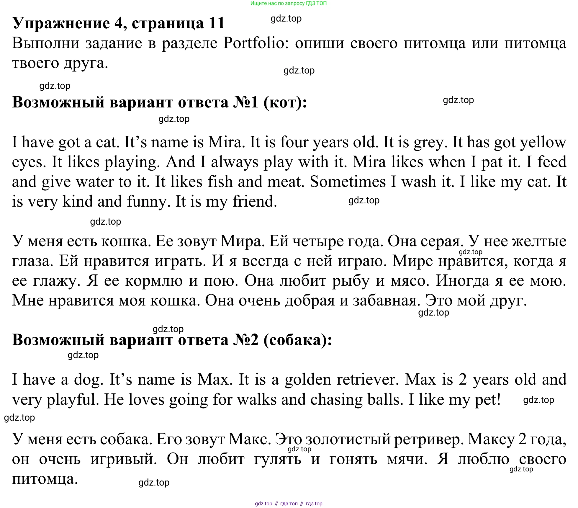 Английский язык (english), 3 класс Учебник (Student's book), авторы: Быкова Надежда Ильинична (Bykova Nadezhda), Дули Дженни (Dooley Jenny), Поспелова Марина Давидовна (Pospelova Marina), Эванс Вирджиния (Evans Virginia), издательство Просвещение, Москва, 2023, зелёного цвета, Часть 2, страница 11, номер 4, Решение 2