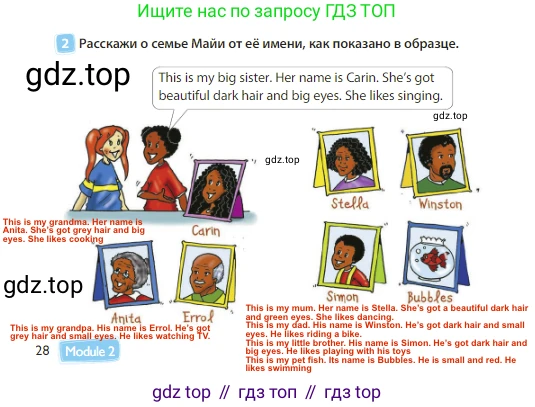 Английский язык (english), 3 класс Учебник (Student's book), авторы: Быкова Надежда Ильинична (Bykova Nadezhda), Дули Дженни (Dooley Jenny), Поспелова Марина Давидовна (Pospelova Marina), Эванс Вирджиния (Evans Virginia), издательство Просвещение, Москва, 2023, зелёного цвета, Часть 1, страница 28, номер 2, Решение 3