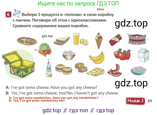 Английский язык (english), 3 класс Учебник (Student's book), авторы: Быкова Надежда Ильинична (Bykova Nadezhda), Дули Дженни (Dooley Jenny), Поспелова Марина Давидовна (Pospelova Marina), Эванс Вирджиния (Evans Virginia), издательство Просвещение, Москва, 2023, зелёного цвета, Часть 1, страница 49, номер 6, Решение 3