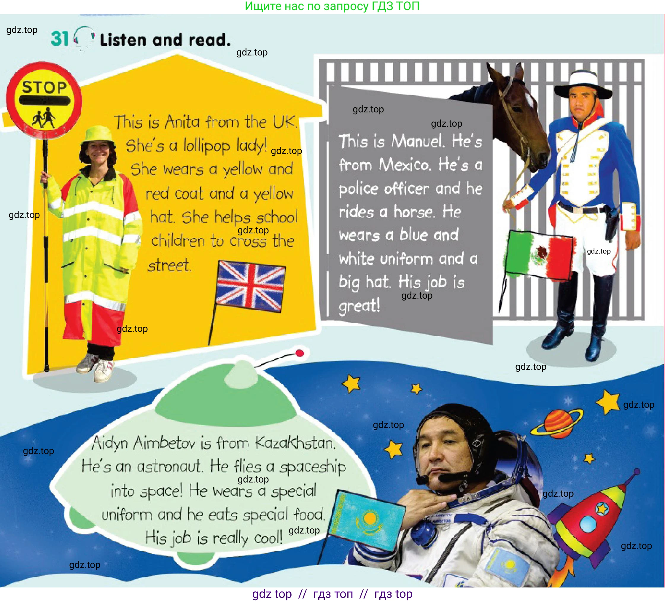Английский язык (english), 3 класс Учебник (Pupil's book), авторы: Дули Дженни (Dooley Jenny), Оби Боб (Obee Bob), издательство Express Publishing, Алматы, 2018, красного цвета, страница 60, номер 31, Условие