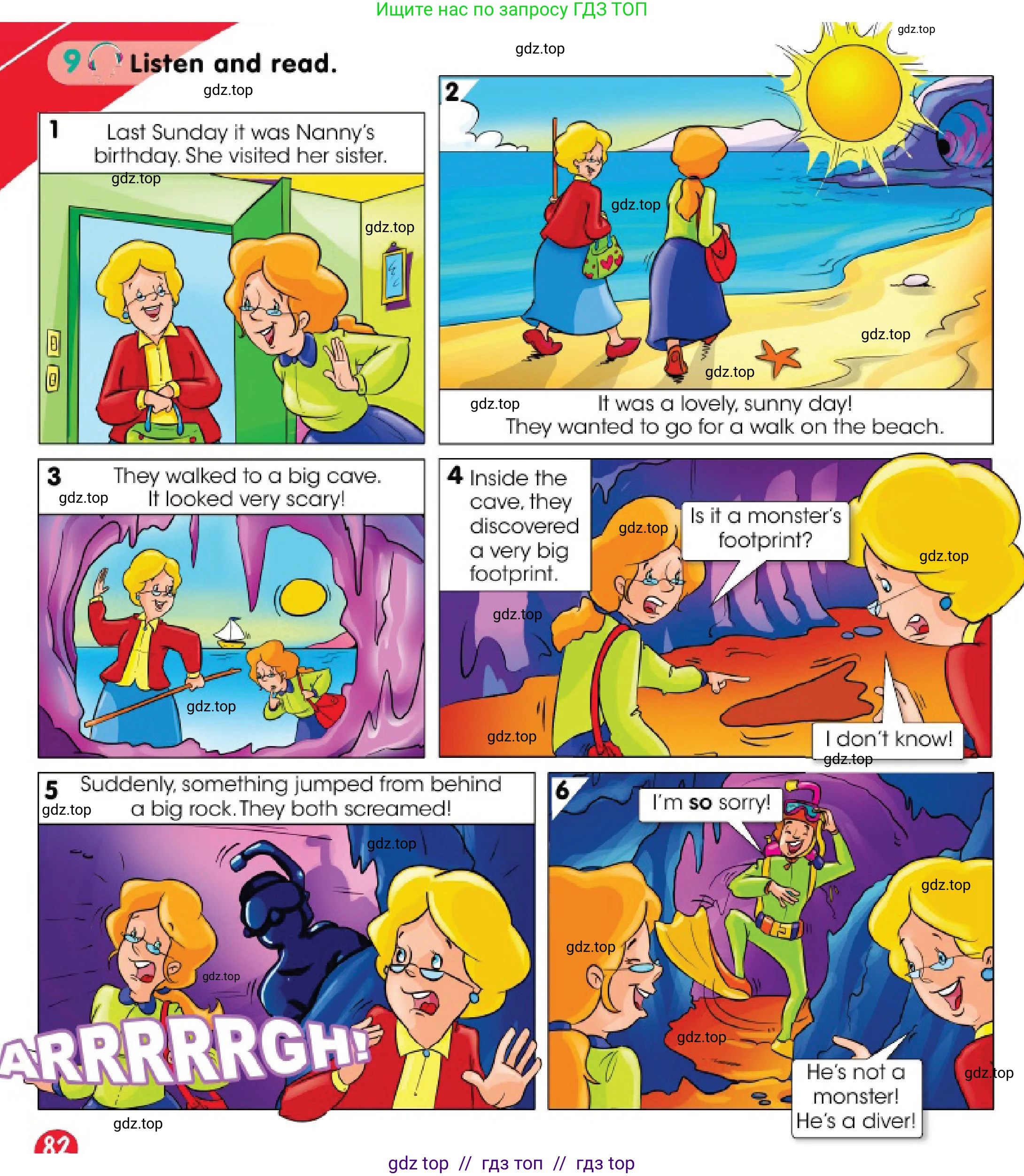 Английский язык (english), 3 класс Учебник (Pupil's book), авторы: Дули Дженни (Dooley Jenny), Оби Боб (Obee Bob), издательство Express Publishing, Алматы, 2018, красного цвета, страница 82, номер 9, Условие