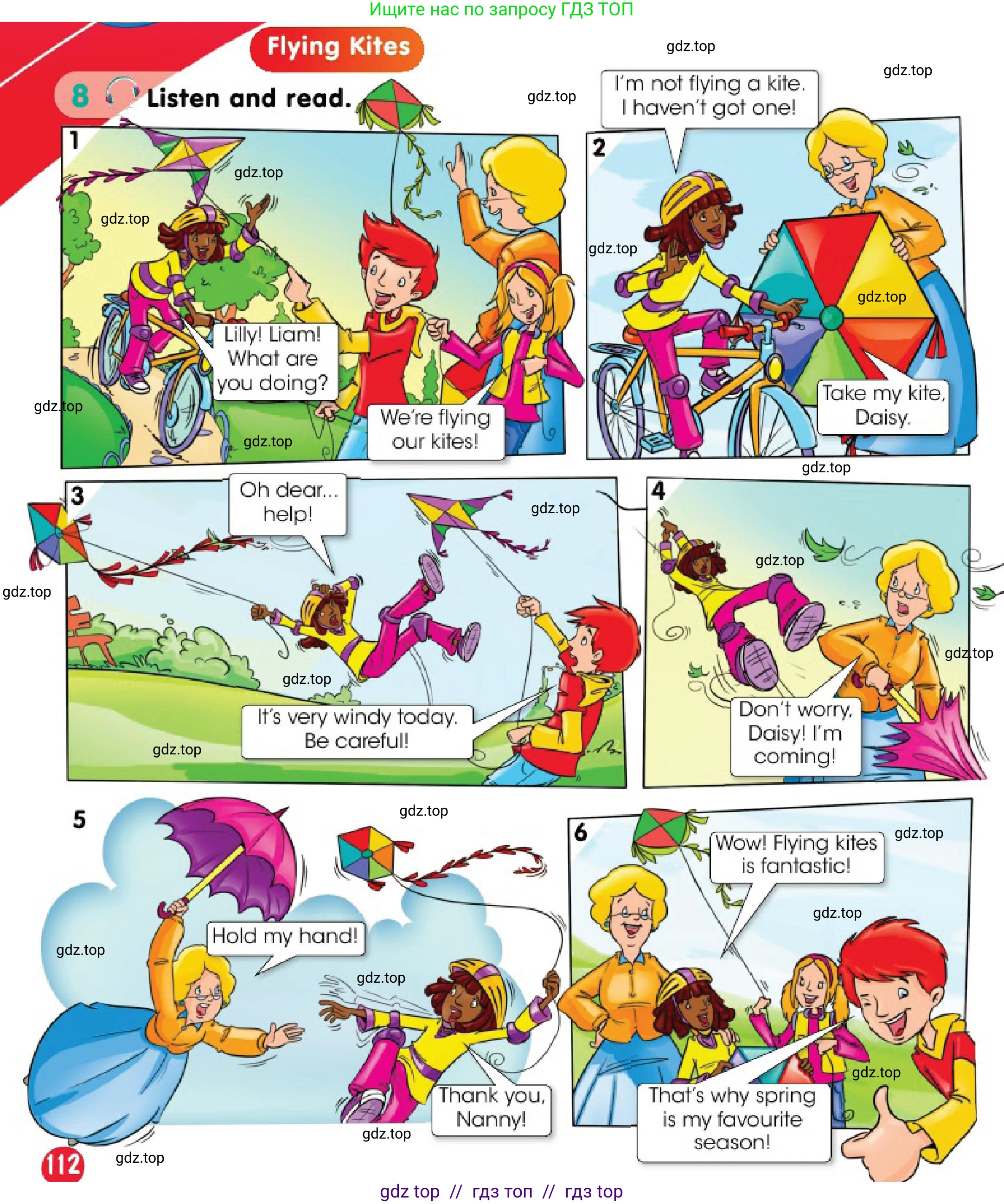 Английский язык (english), 3 класс Учебник (Pupil's book), авторы: Дули Дженни (Dooley Jenny), Оби Боб (Obee Bob), издательство Express Publishing, Алматы, 2018, красного цвета, страница 112, номер 8, Условие