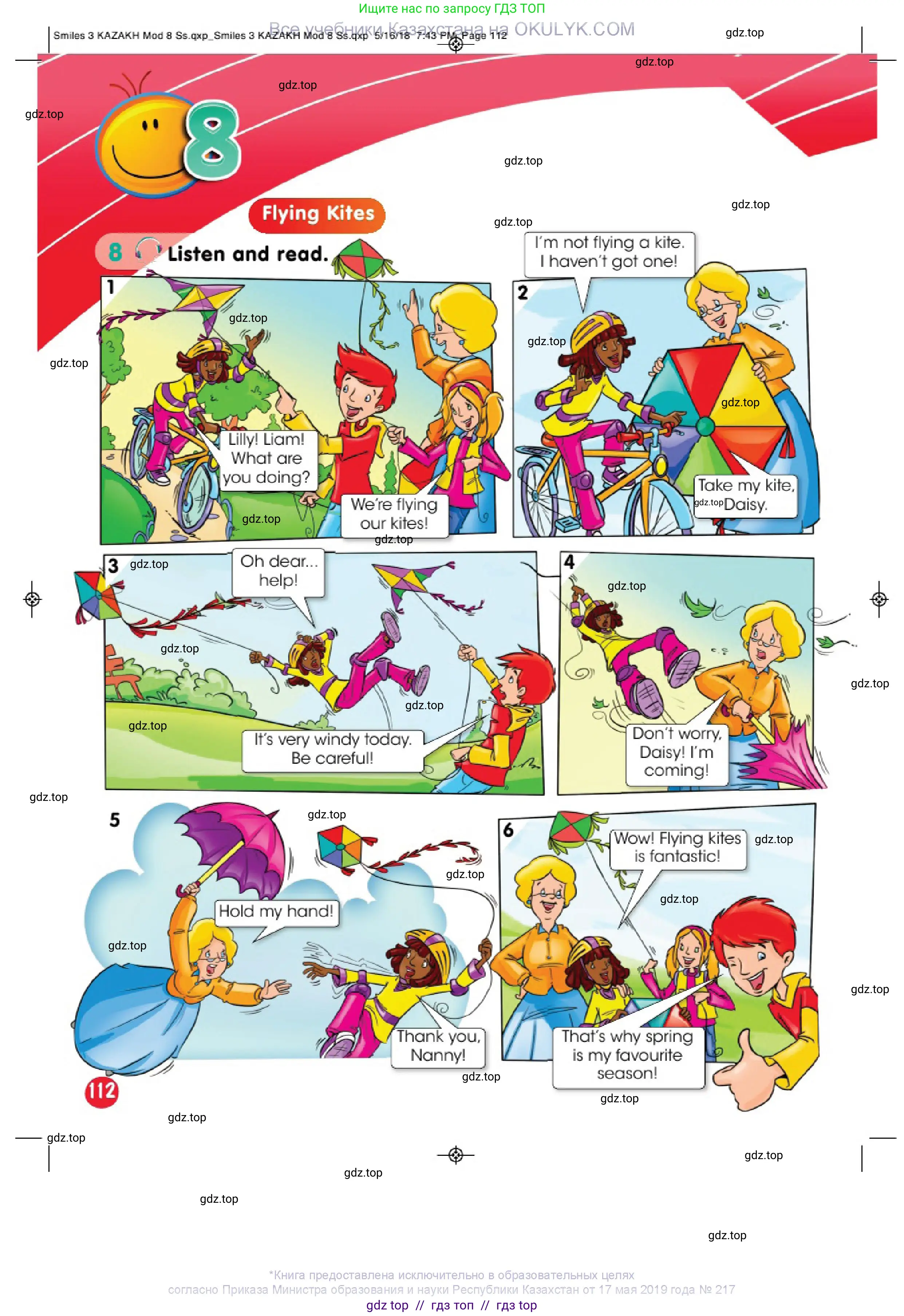 Английский язык (english), 3 класс Учебник (Pupil's book), авторы: Дули Дженни (Dooley Jenny), Оби Боб (Obee Bob), издательство Express Publishing, Алматы, 2018, красного цвета, страница 112