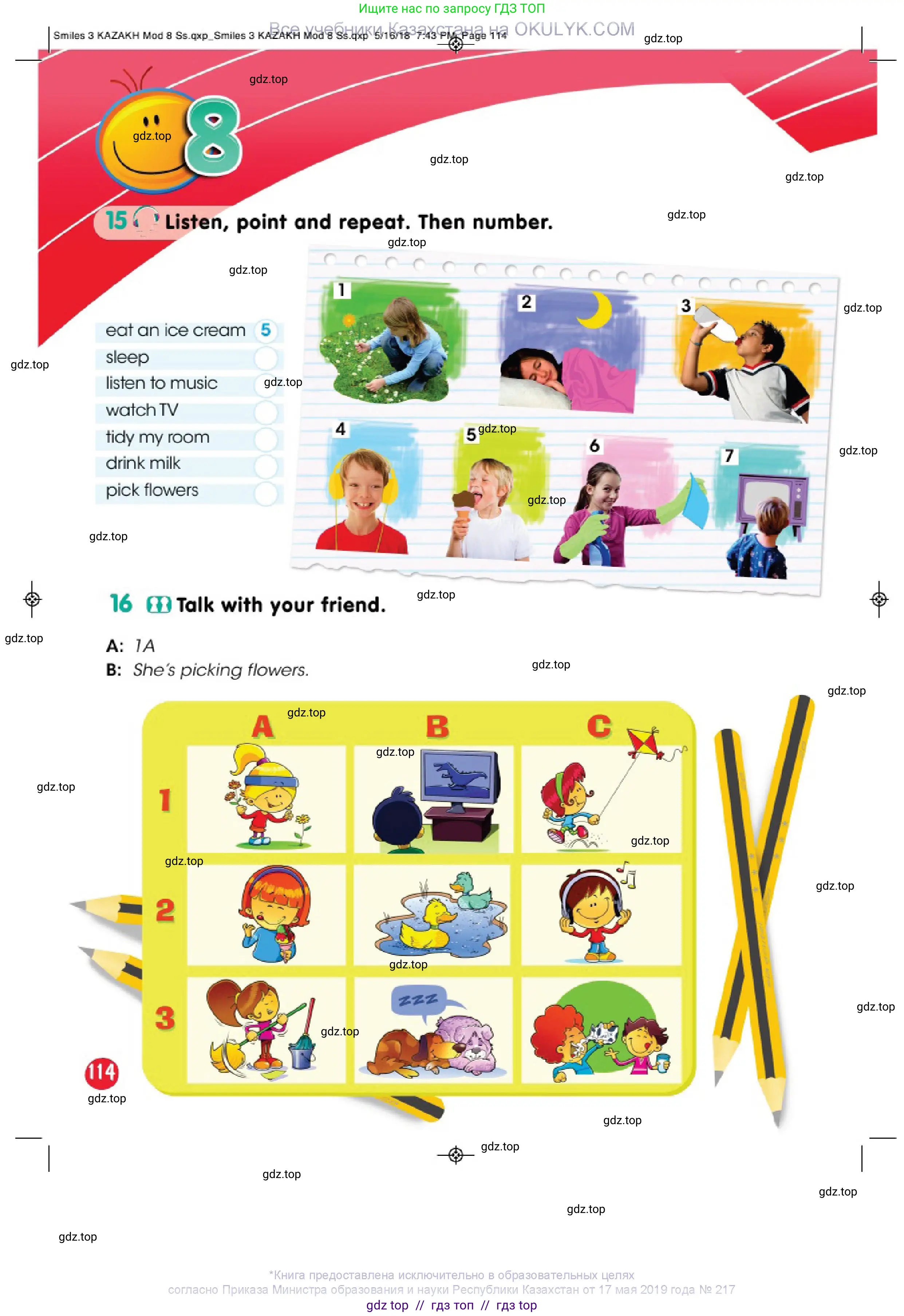 Английский язык (english), 3 класс Учебник (Pupil's book), авторы: Дули Дженни (Dooley Jenny), Оби Боб (Obee Bob), издательство Express Publishing, Алматы, 2018, красного цвета, страница 114