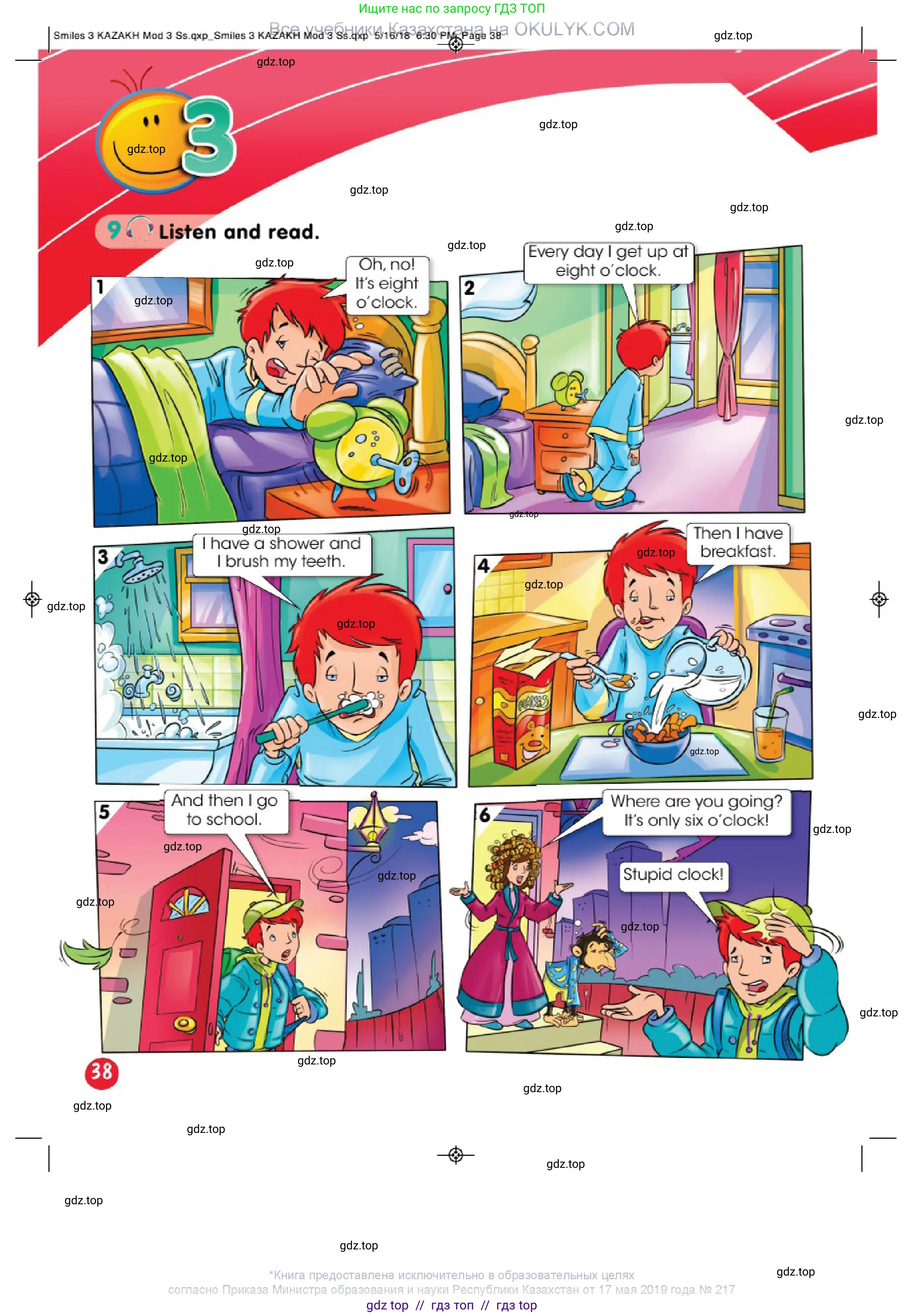 Английский язык (english), 3 класс Учебник (Pupil's book), авторы: Дули Дженни (Dooley Jenny), Оби Боб (Obee Bob), издательство Express Publishing, Алматы, 2018, красного цвета, страница 38