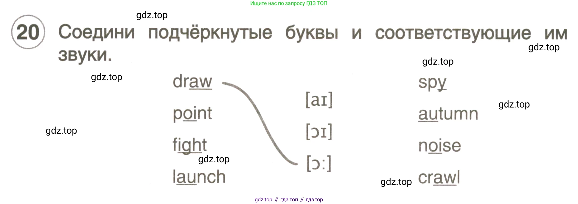 ГДЗ Английский язык (english), 3 класс рабочая тетрадь, авторы: Комарова Юлия Александровна, Ларионова Ирина Владимировна, издательство Русское слово, Москва, 2022, голубого цвета, страница 10, номер 20, Условие